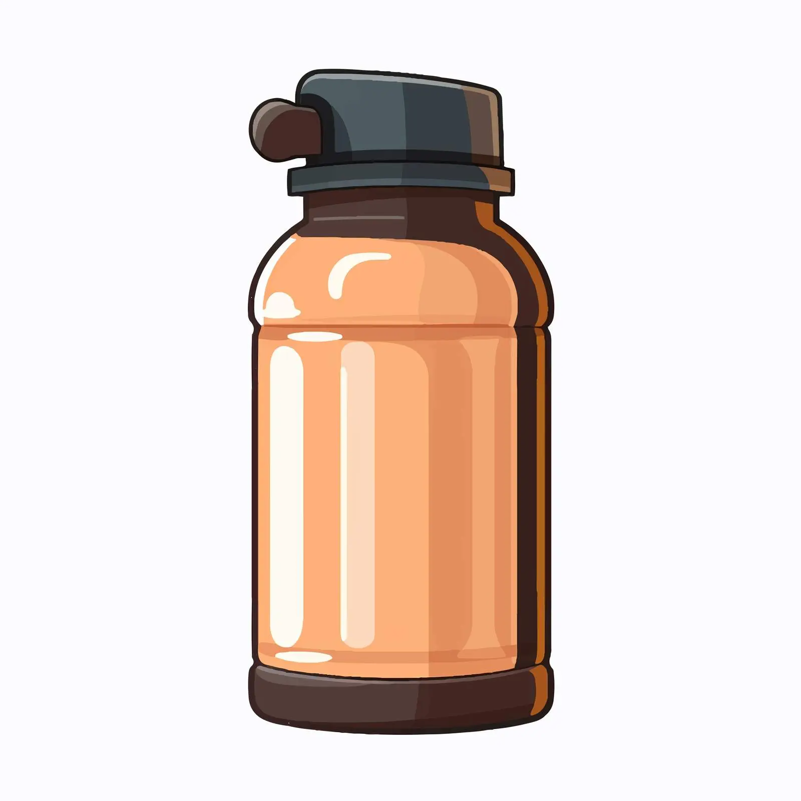 Cartoon Protein Bottle Icon Vector Illustration — free download from Dotvec