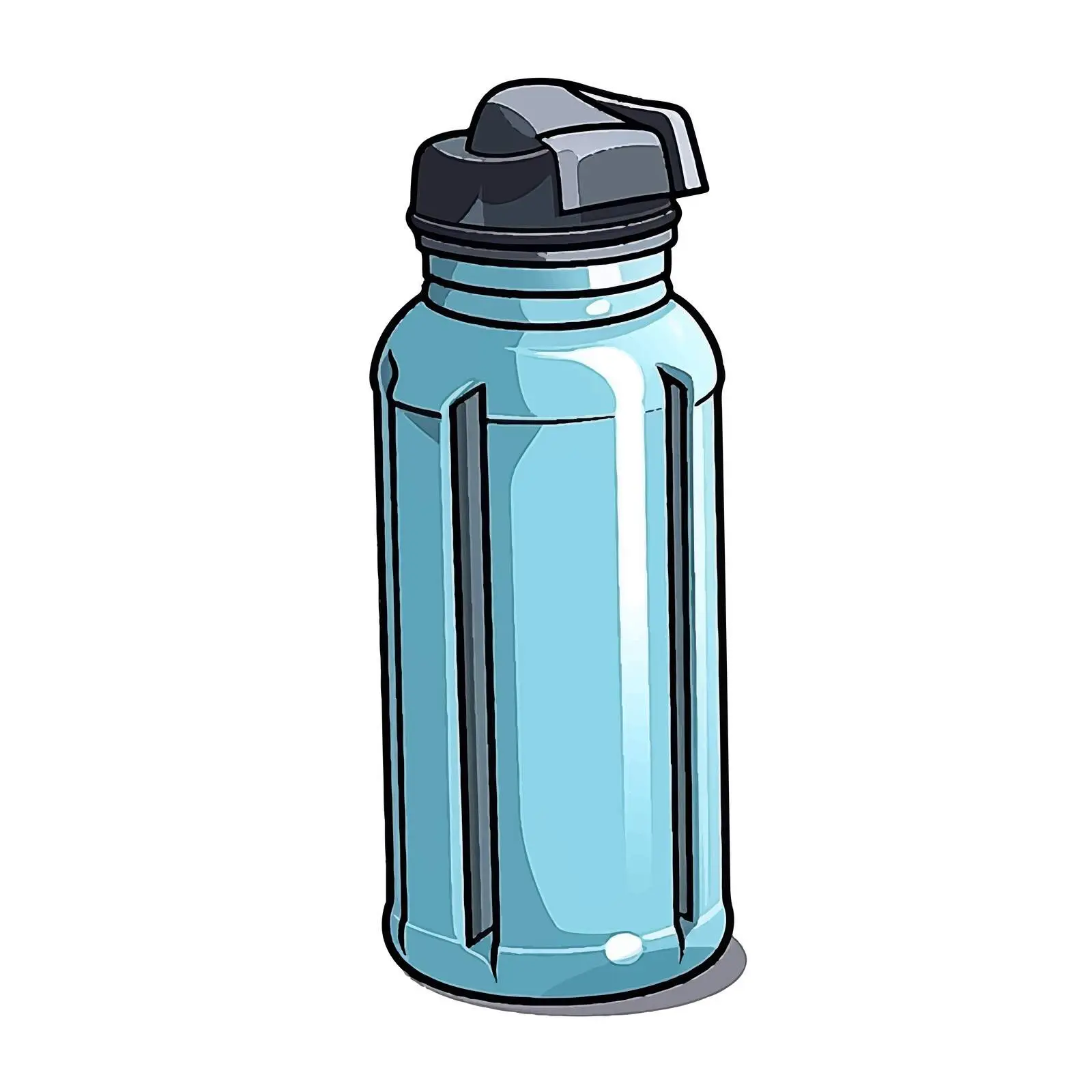Cartoon Protein Bottle Vector Illustration – free bottle design image from Dotvec