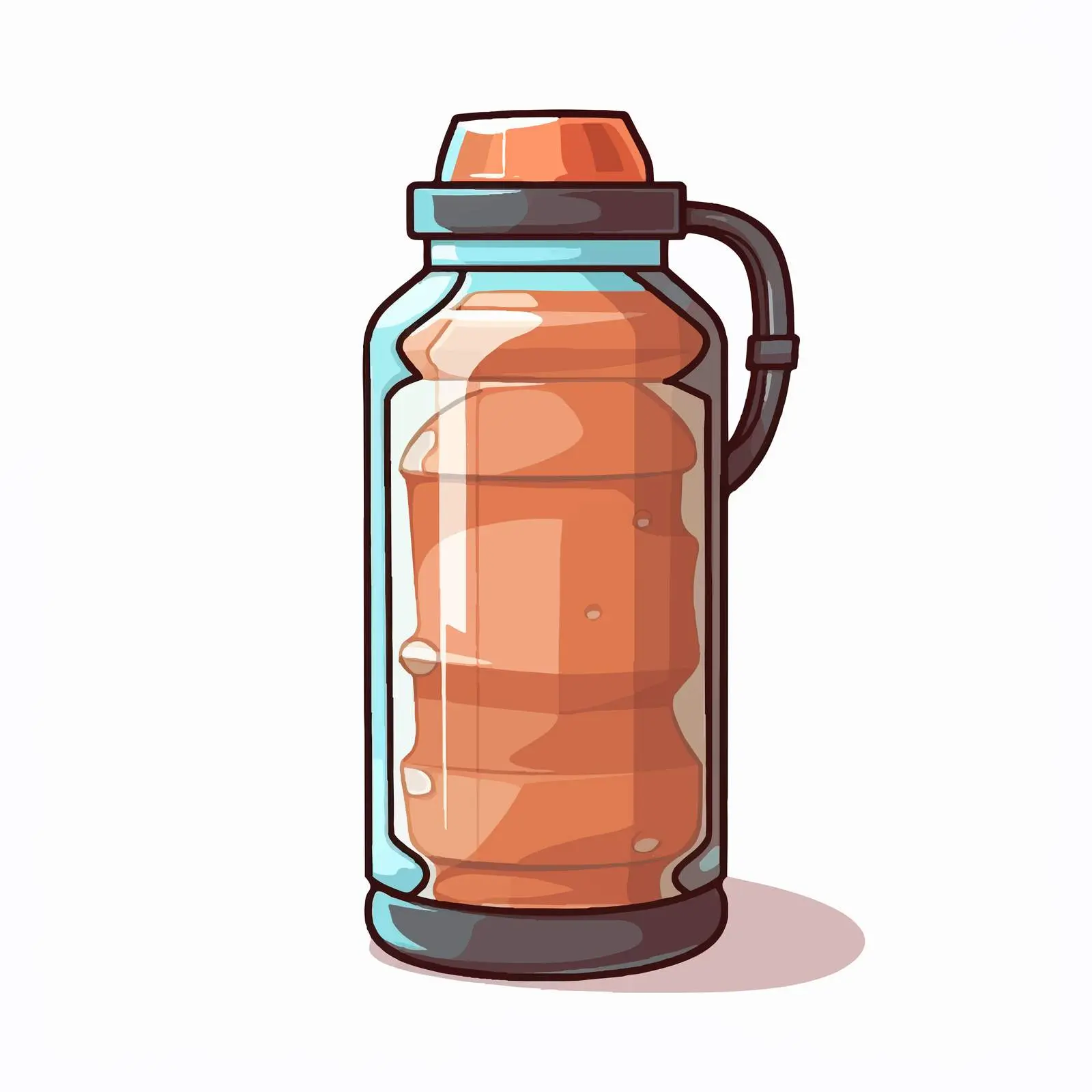 Cartoon Gym Protein Bottle Vector Illustration — free download from Dotvec