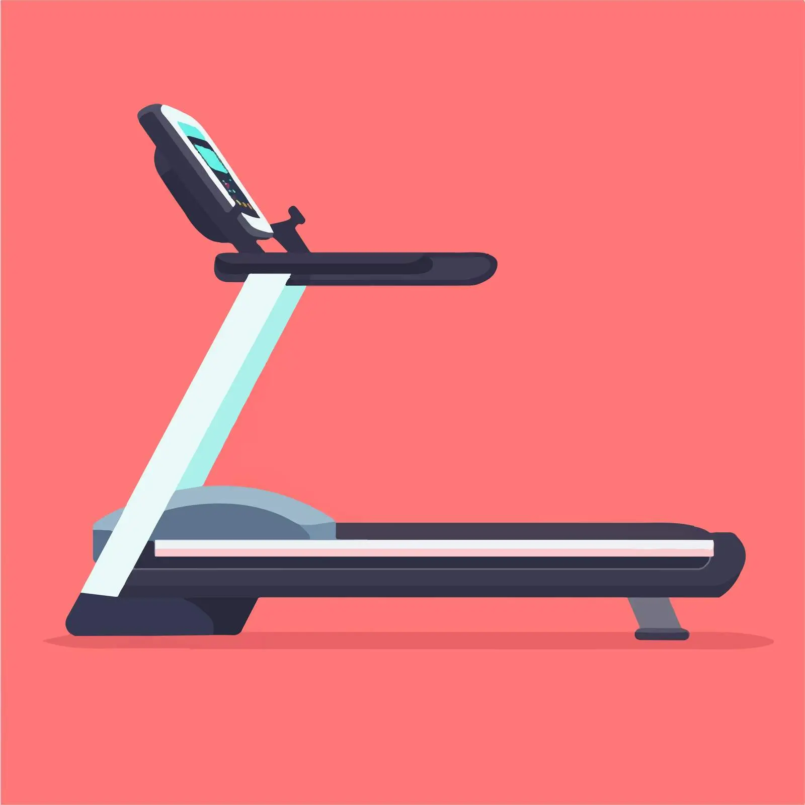 Flat Vector Treadmill Icon for Gym Use — free download from Dotvec