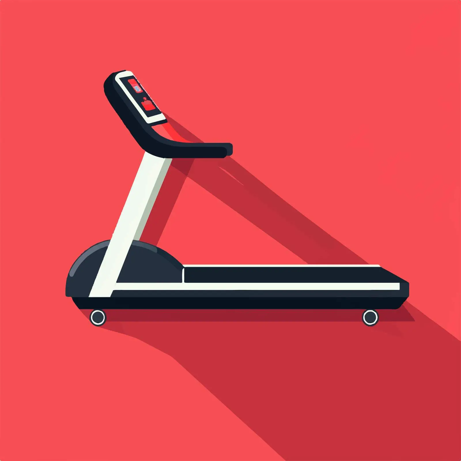 Flat Vector Treadmill Icon for Gym Use — free download from Dotvec