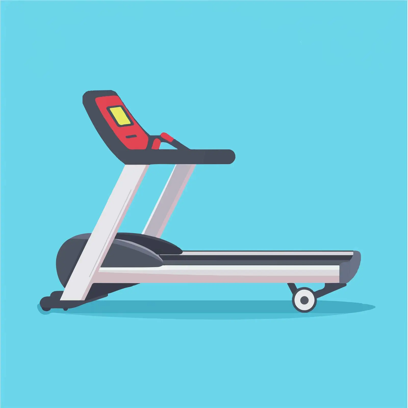 Flat Vector Gym Treadmill Icon Illustration — free download from Dotvec