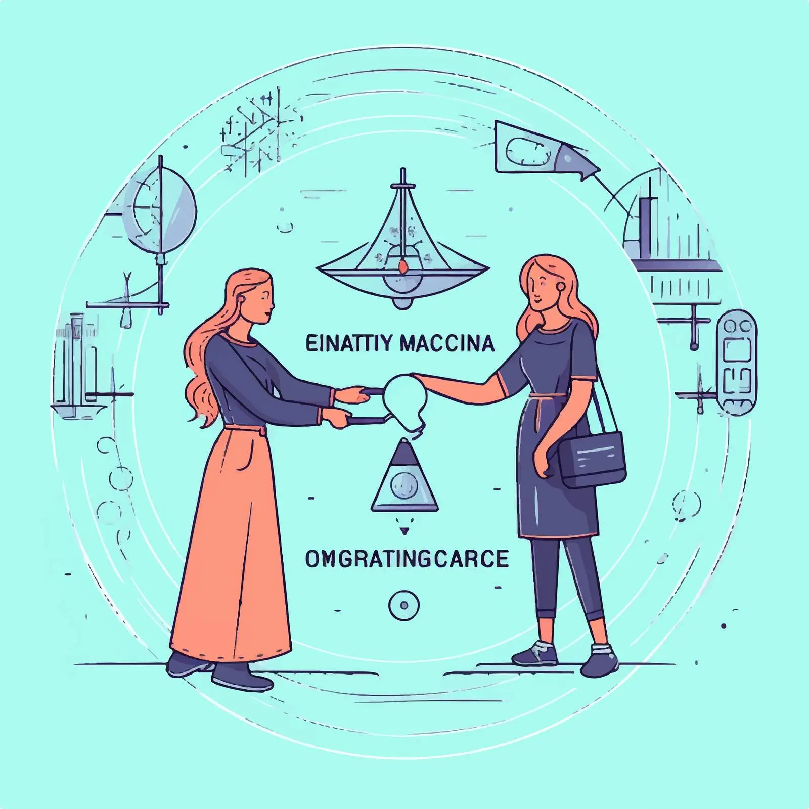 Prenatal Foetus Vector Line Art Banner Template — free download from Dotvec