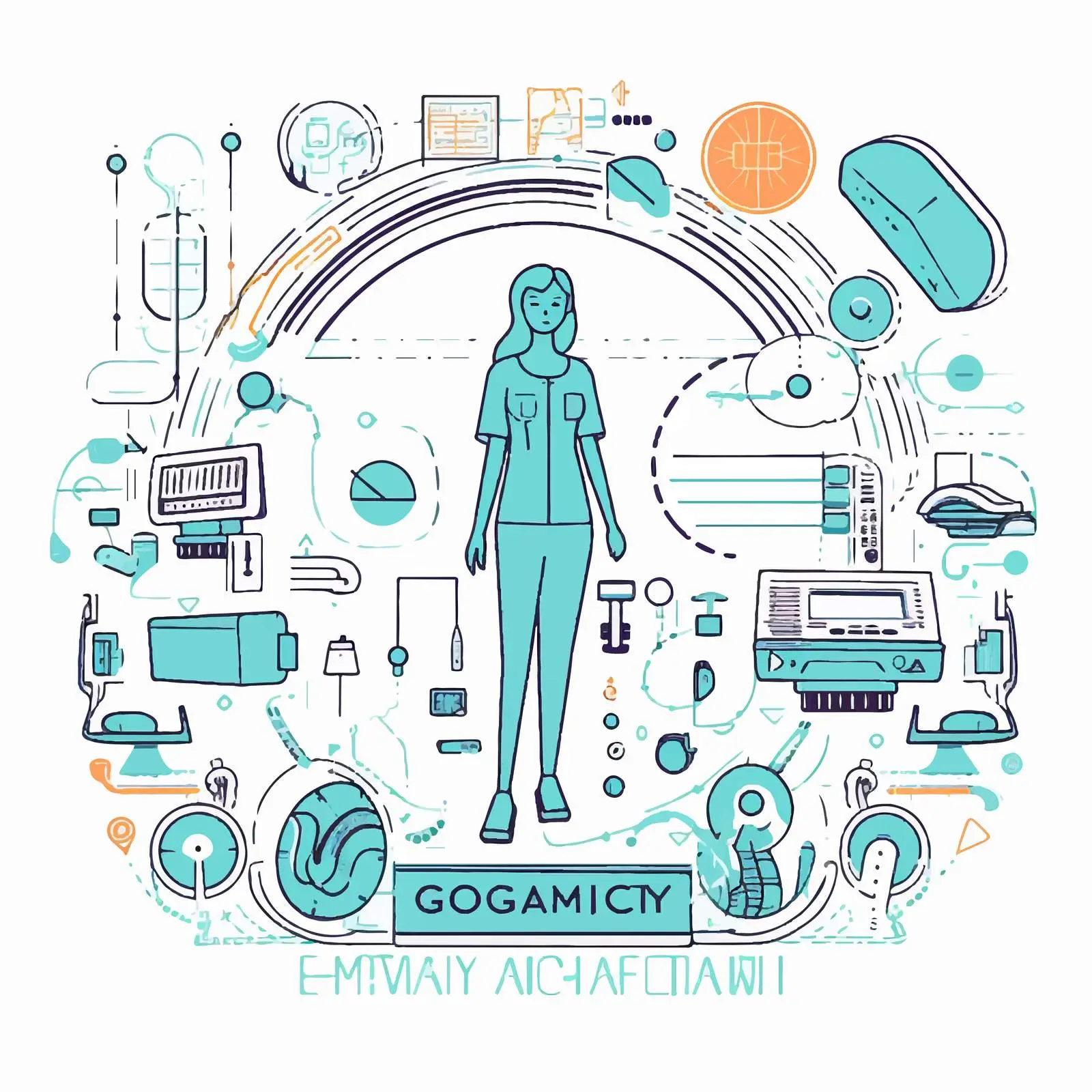 Prenatal Foetus Lineart Gynecology Banner Template – free obstetrics image from Dotvec