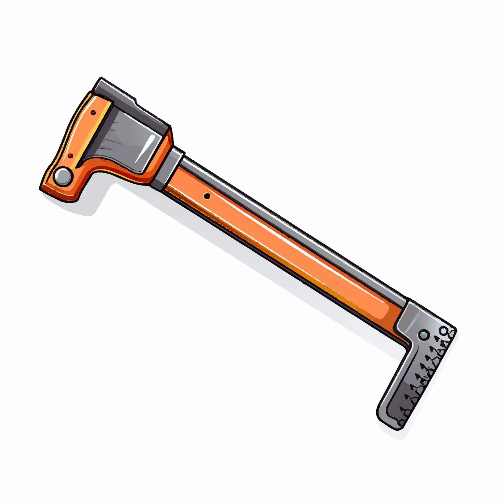 Hacksaw Line Vector Illustration on White Background — free download from Dotvec