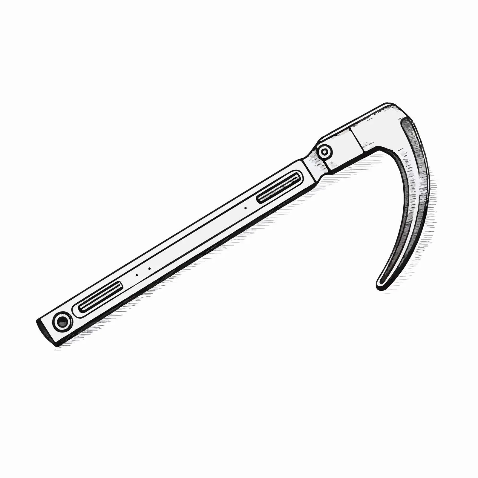 Hacksaw Outline Vector Illustration on White Background — free download from Dotvec