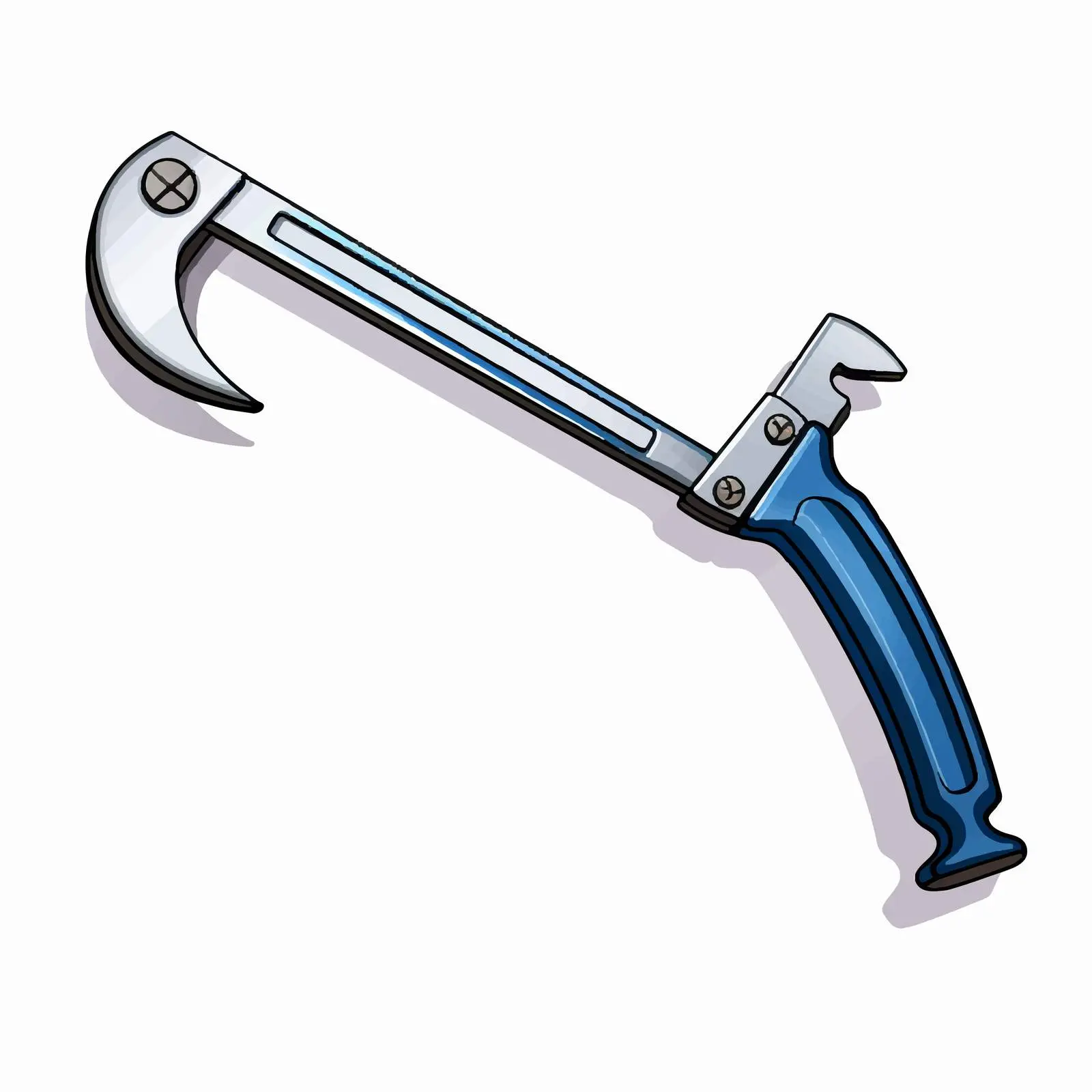 Hacksaw Vector Illustration on White Background – free carpentry image from Dotvec