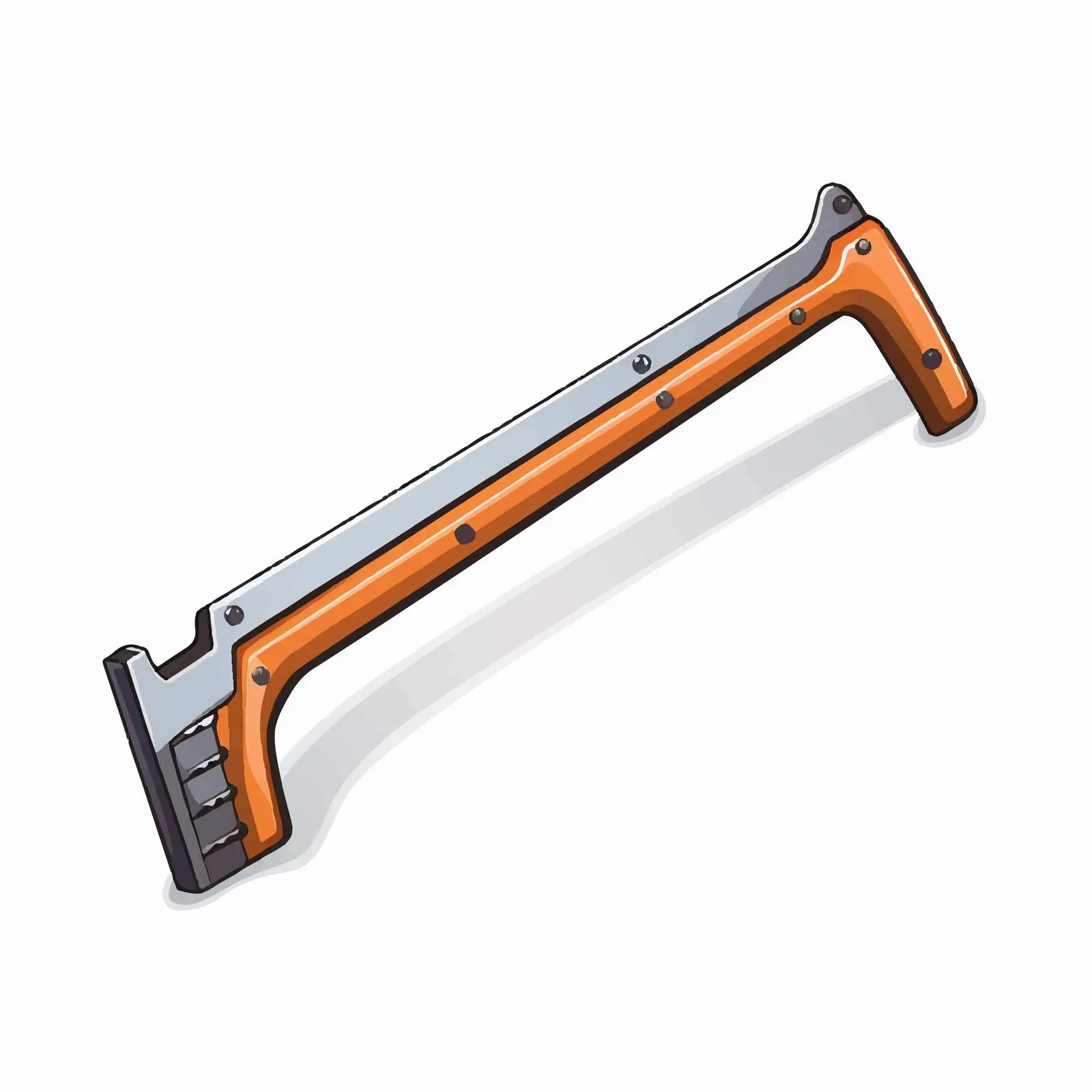 Hacksaw Vector Illustration on White Background – free carpentry image from Dotvec
