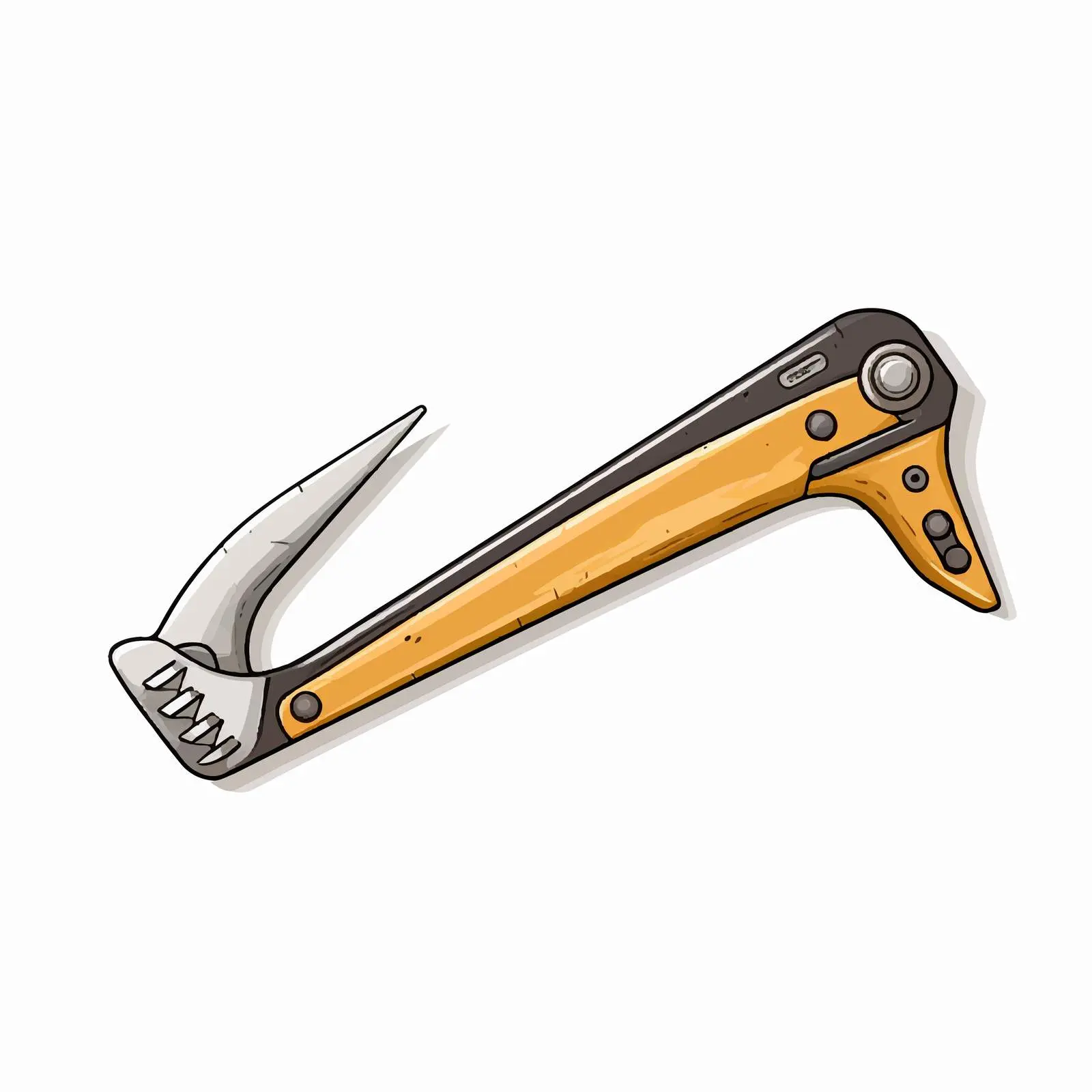 Hacksaw Vector Illustration on White Background – free carpentry image from Dotvec