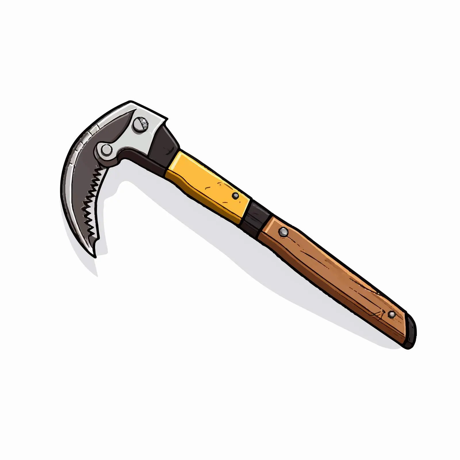 Hacksaw Vector Illustration on White Background — free download from Dotvec