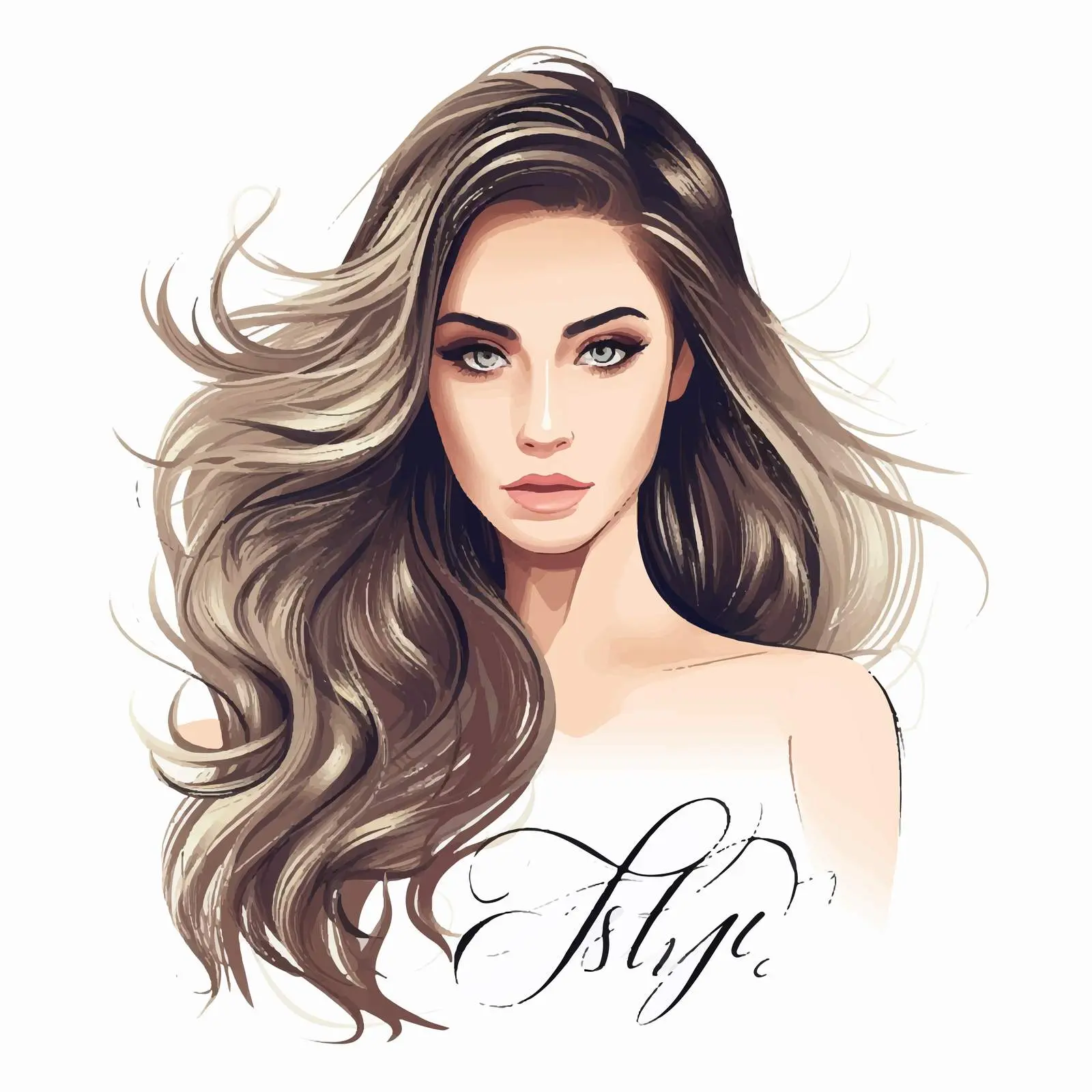 Handwritten Beauty Salon Inscription Vector Design – free decorative fonts image from Dotvec