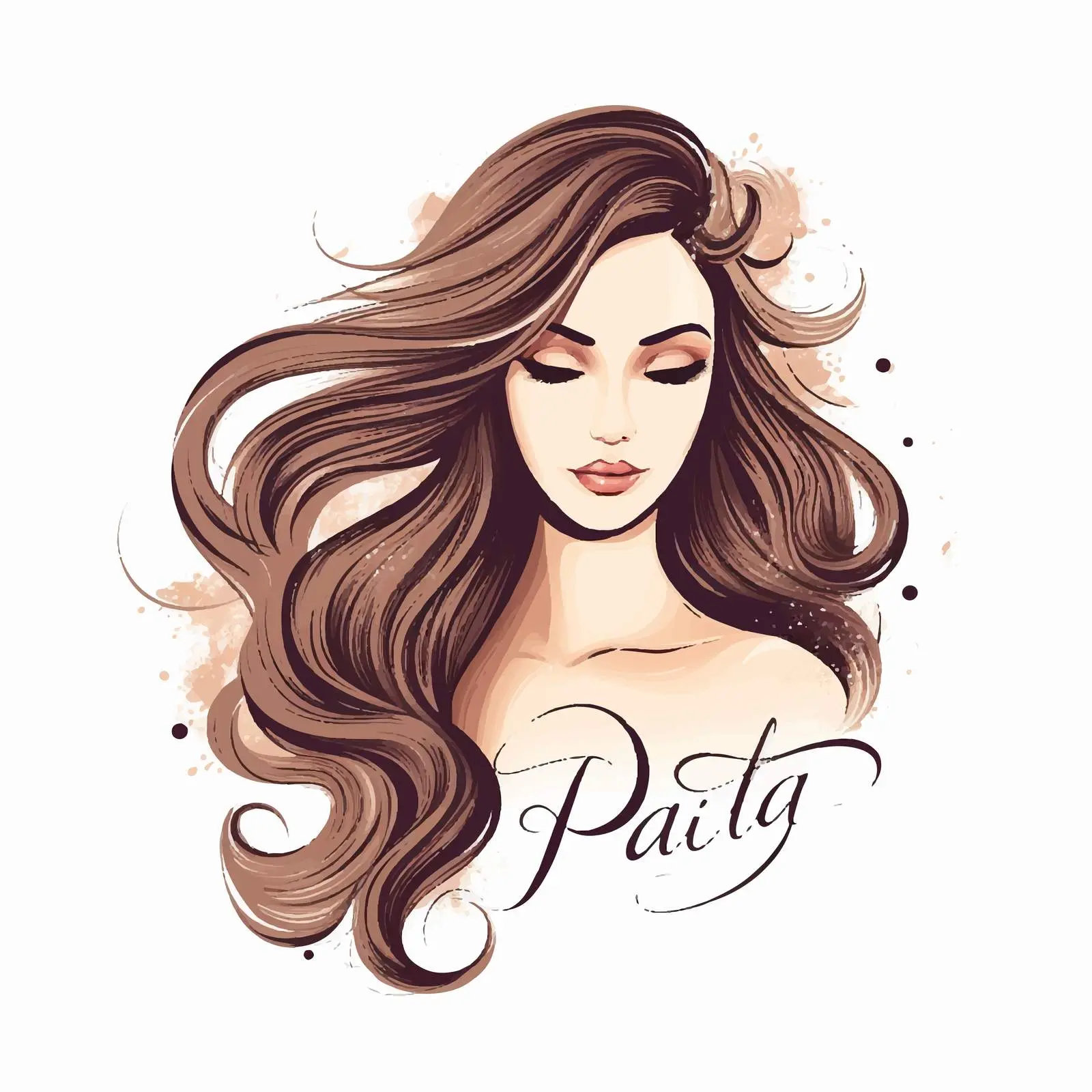 Handwritten Beauty Salon Inscription Vector Art — free download from Dotvec