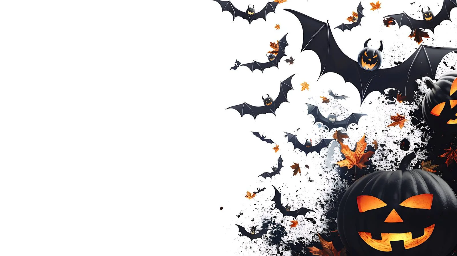 Spooky Halloween Scene on White Background — free download from Dotvec