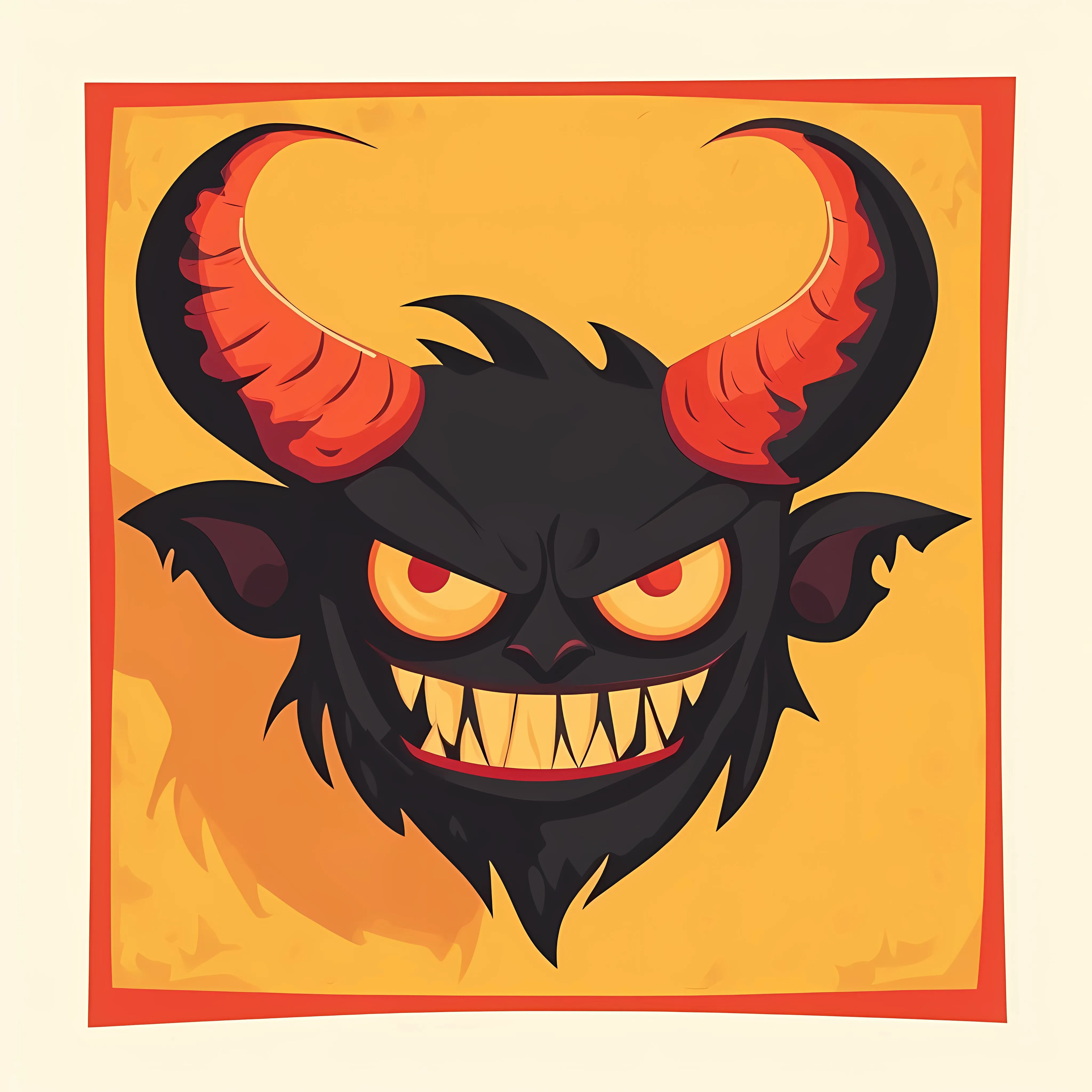 Halloween Devil Face Character Vector Illustration — free download from Dotvec