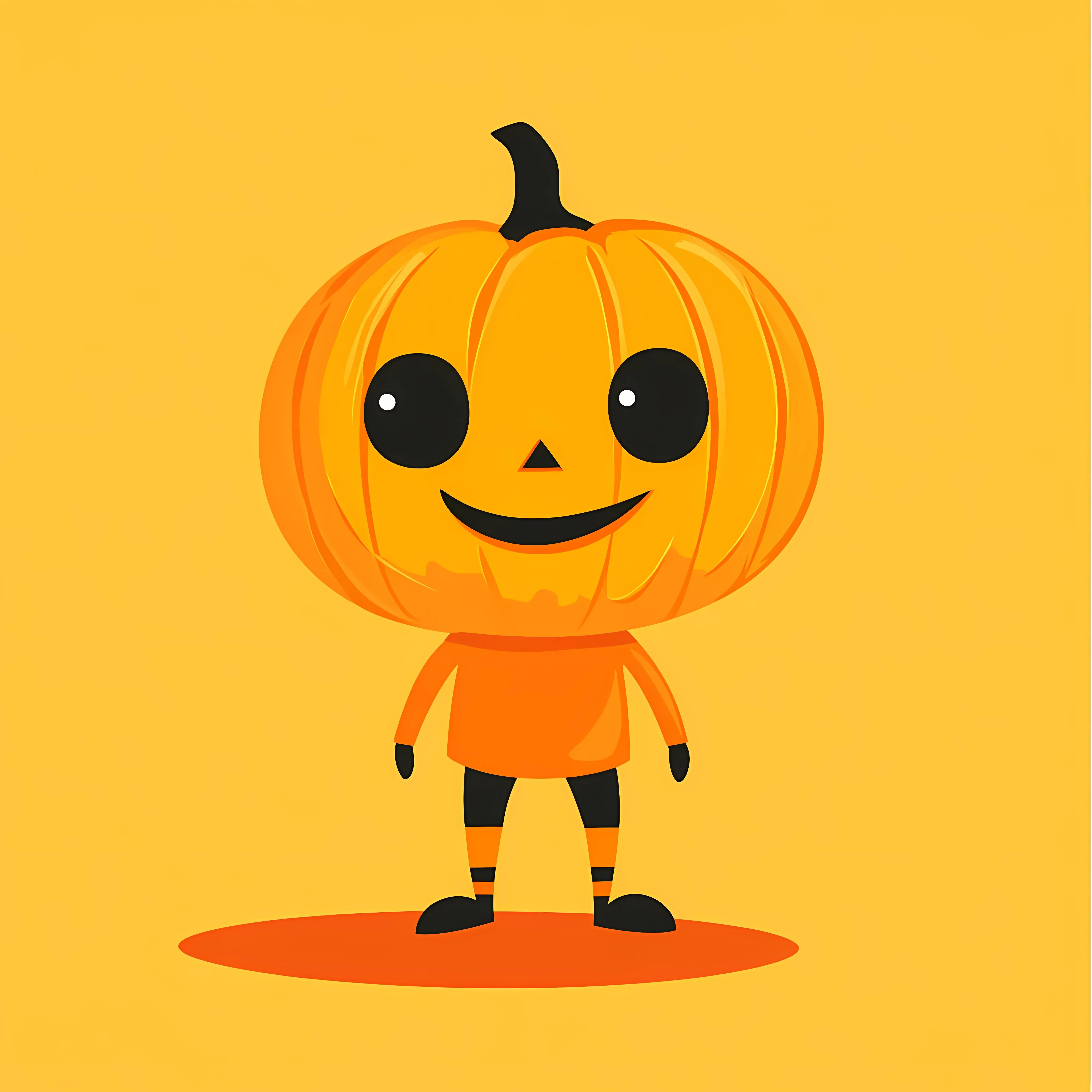 Halloween Pumpkin Boy Vector Illustration — free download from Dotvec