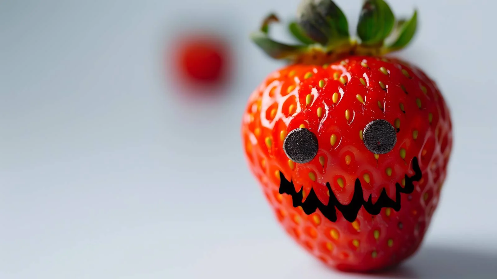 Spooky Strawberry on Bright Background — free download from Dotvec