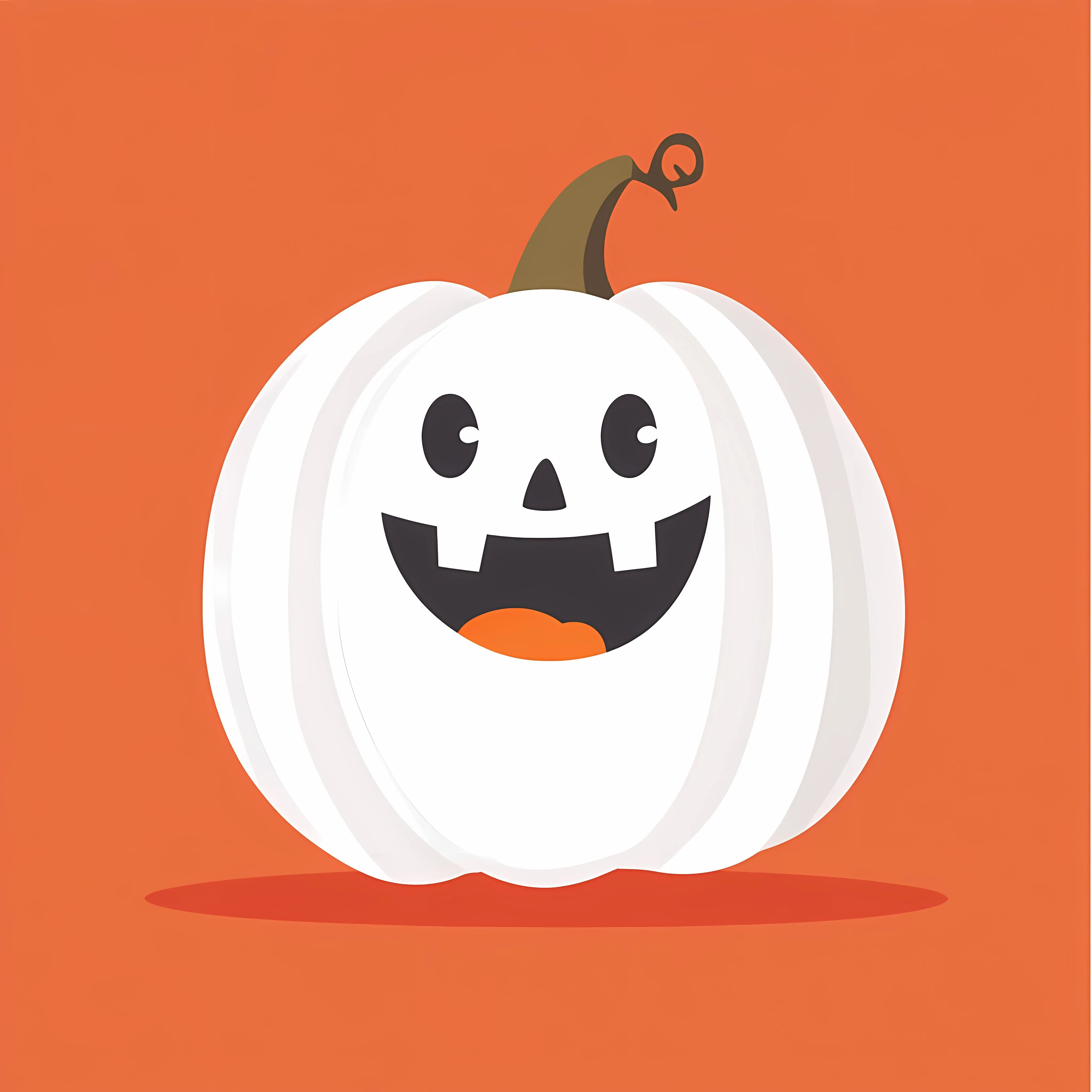 Funny Halloween Ghost and Pumpkin Vector Illustration — free download from Dotvec