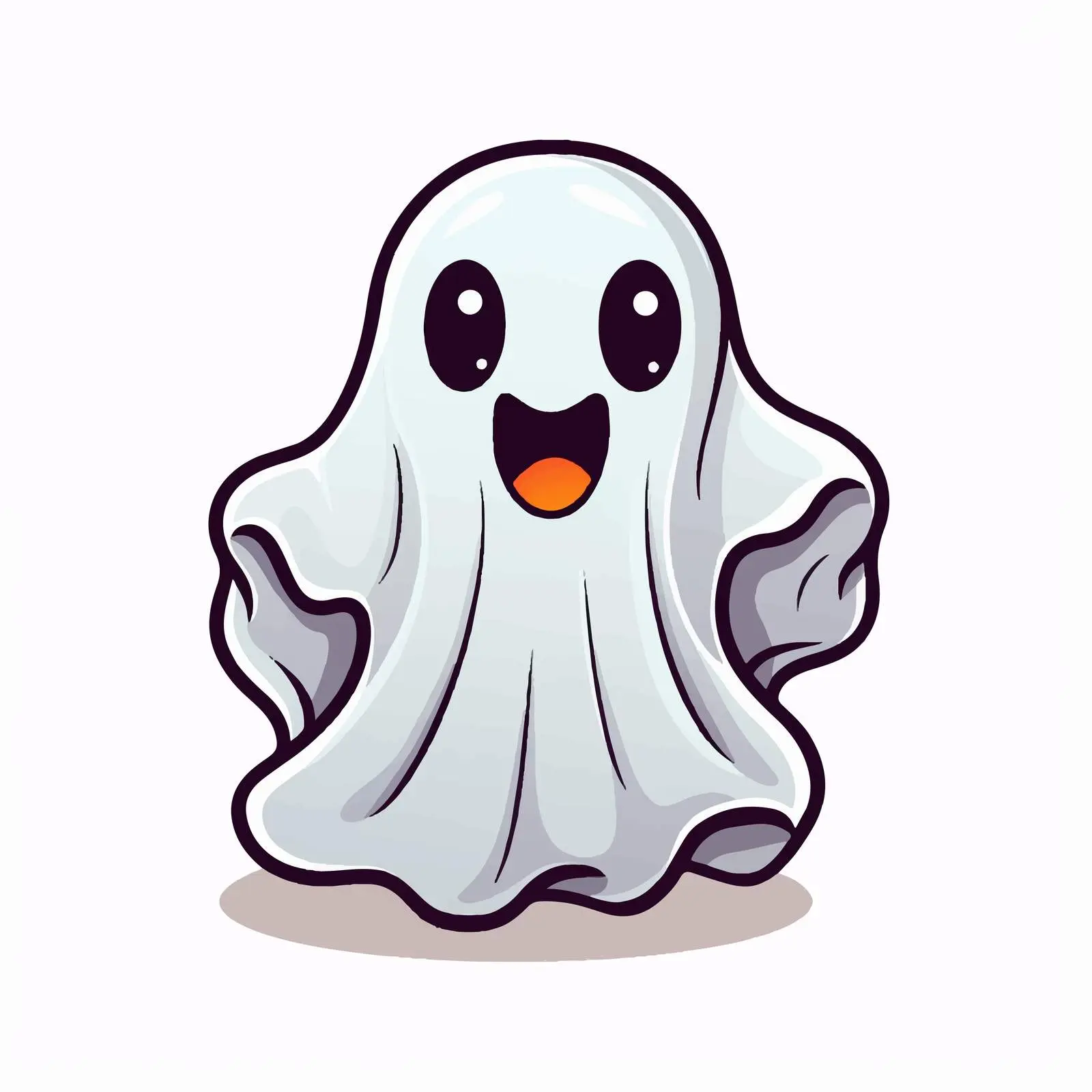 Halloween Ghost Cartoon Vector Icon Illustration — free download from Dotvec