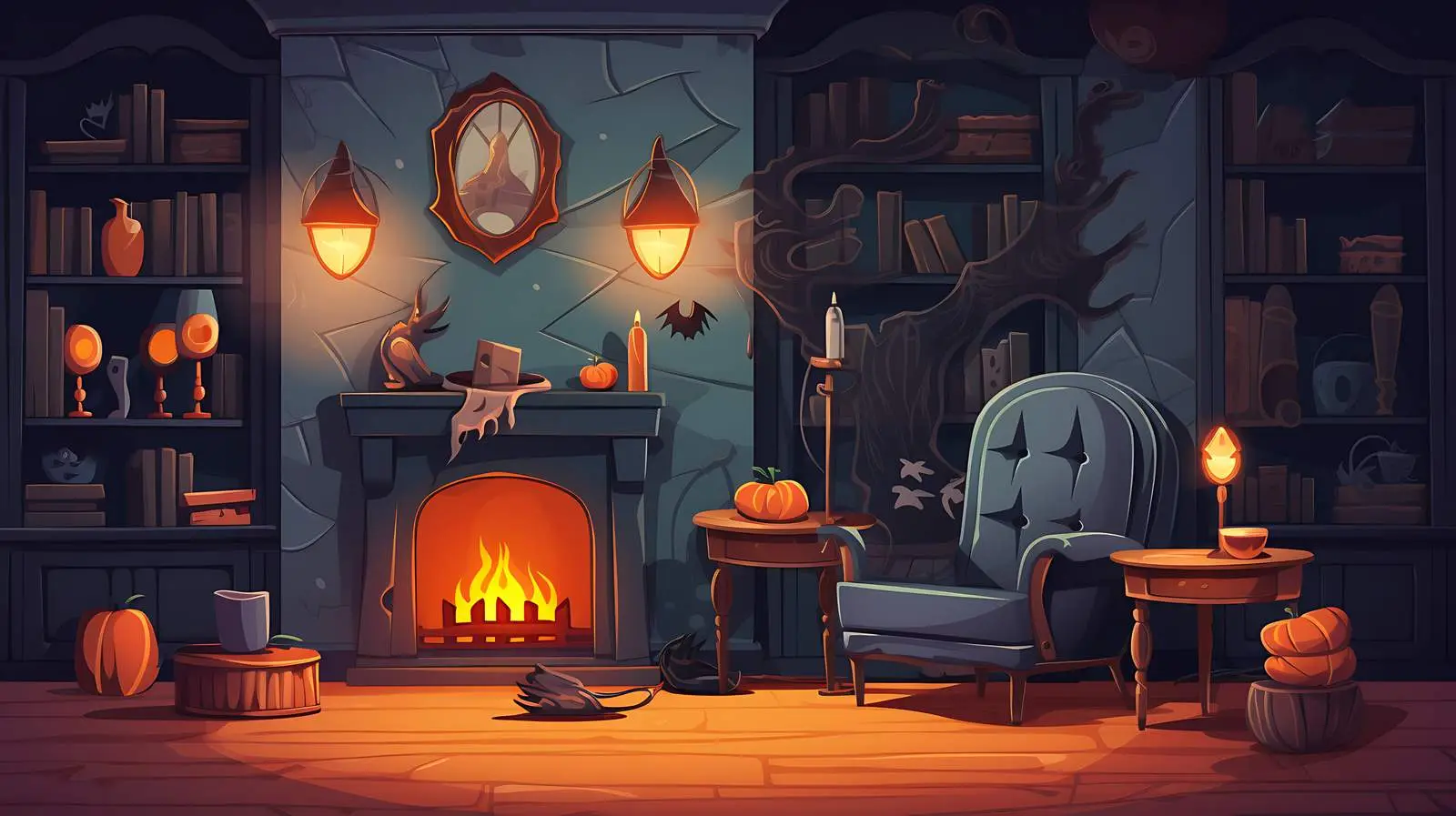 Enchanting Halloween House Party Decor — free download from Dotvec