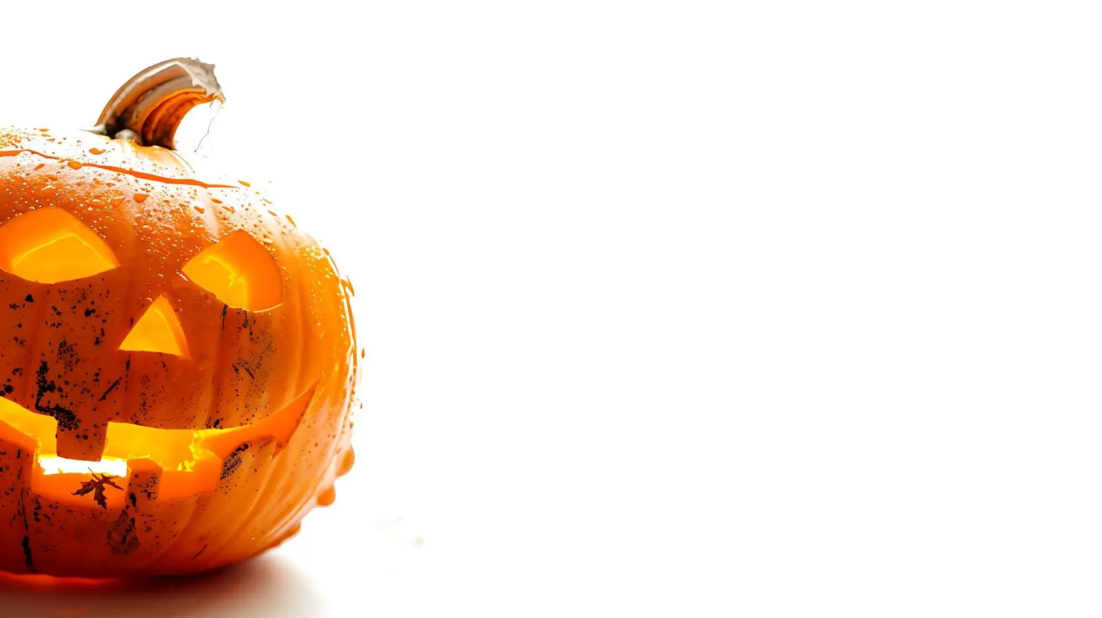 Isolated Halloween Pumpkin Background with Copy Space – free scarecrow image from Dotvec