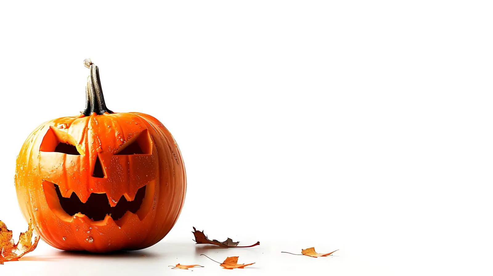Isolated Halloween Pumpkin Background with Copy Space — free download from Dotvec