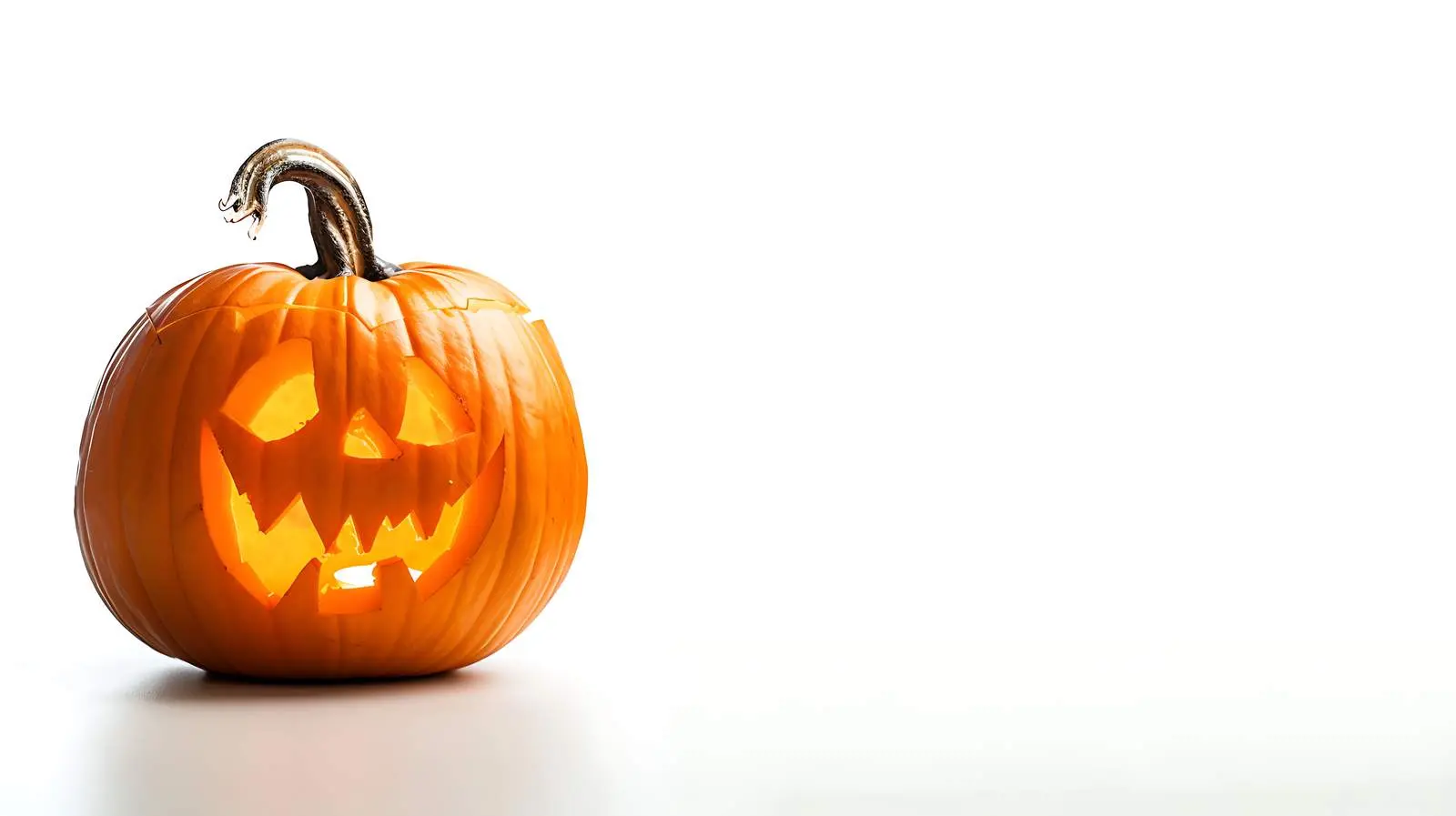 Isolated Halloween Pumpkin Background with Copy Space – free cartoon image from Dotvec