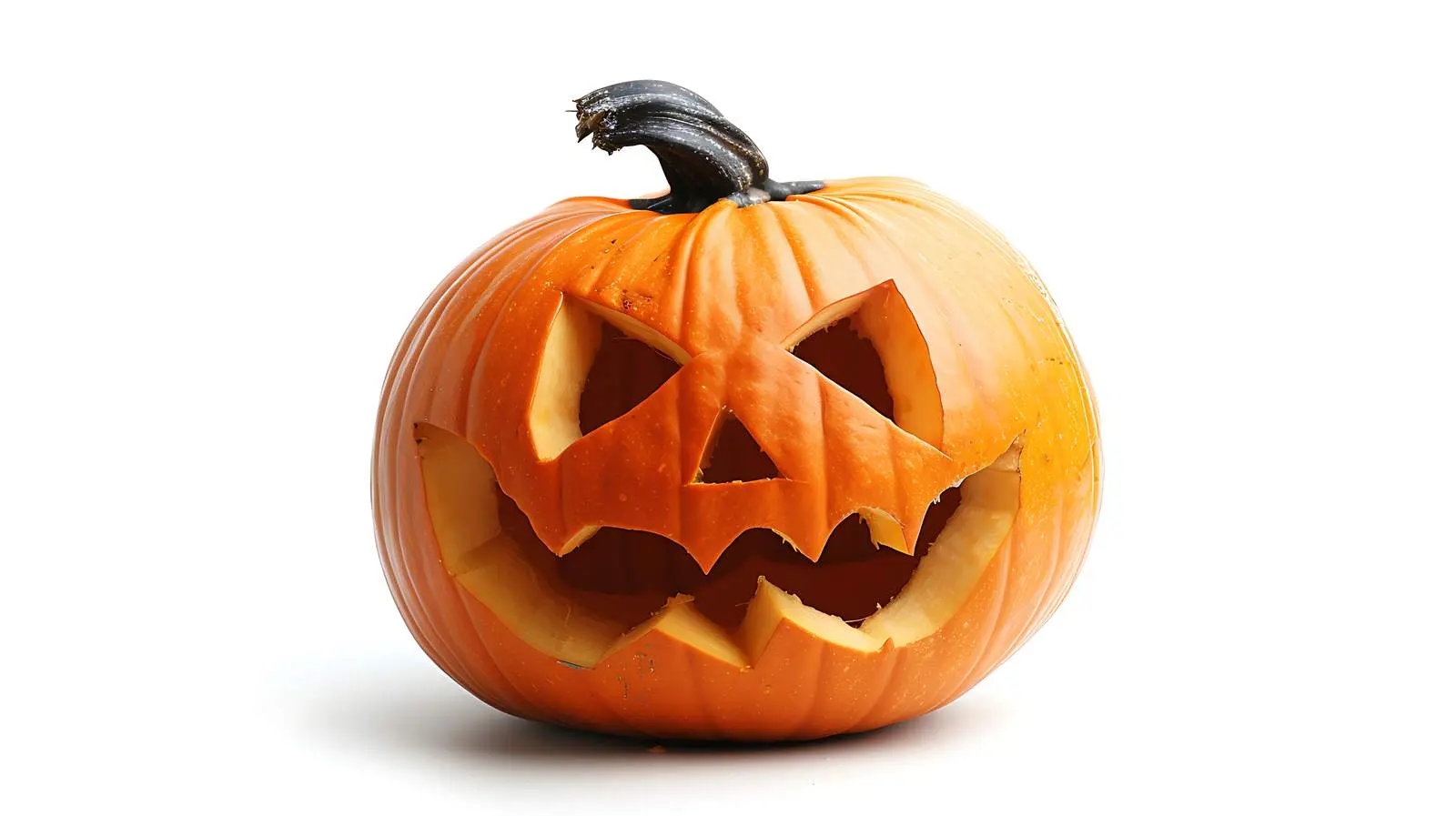 Isolated Halloween Pumpkin on White Background – free jack image from Dotvec