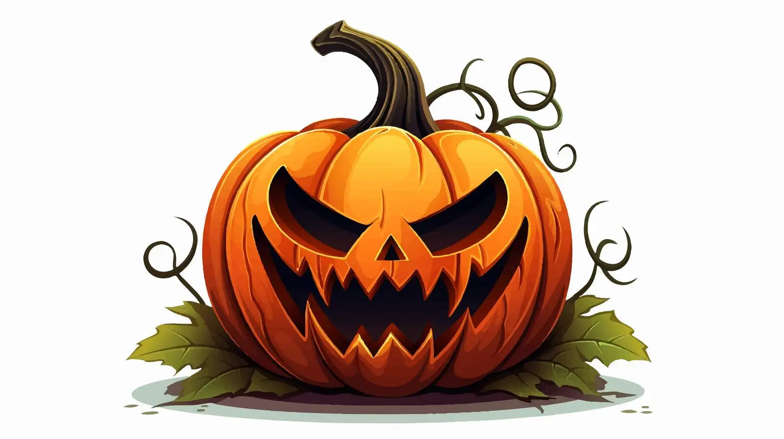 Cartoon Halloween Pumpkin Vector Illustration — free download from Dotvec