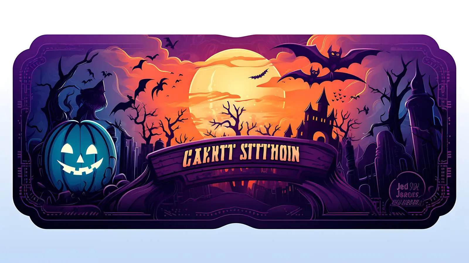 Halloween Party Pass Template — free download from Dotvec