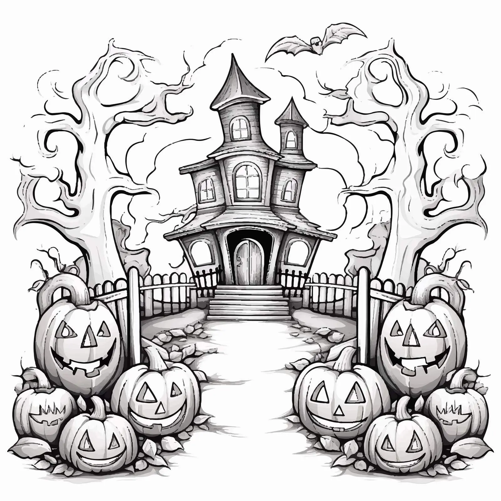 Halloween Trick or Treat Card Template – free ghost image from Dotvec