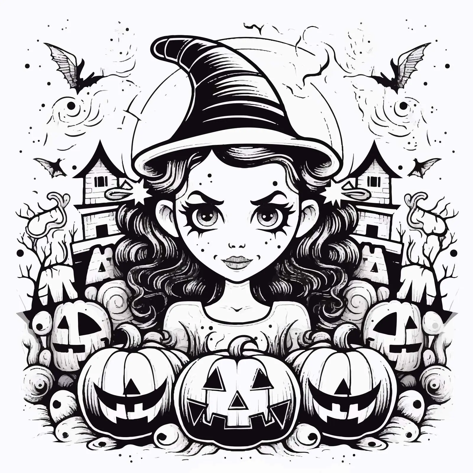 Halloween Trick or Treat Card Template – free ghost image from Dotvec