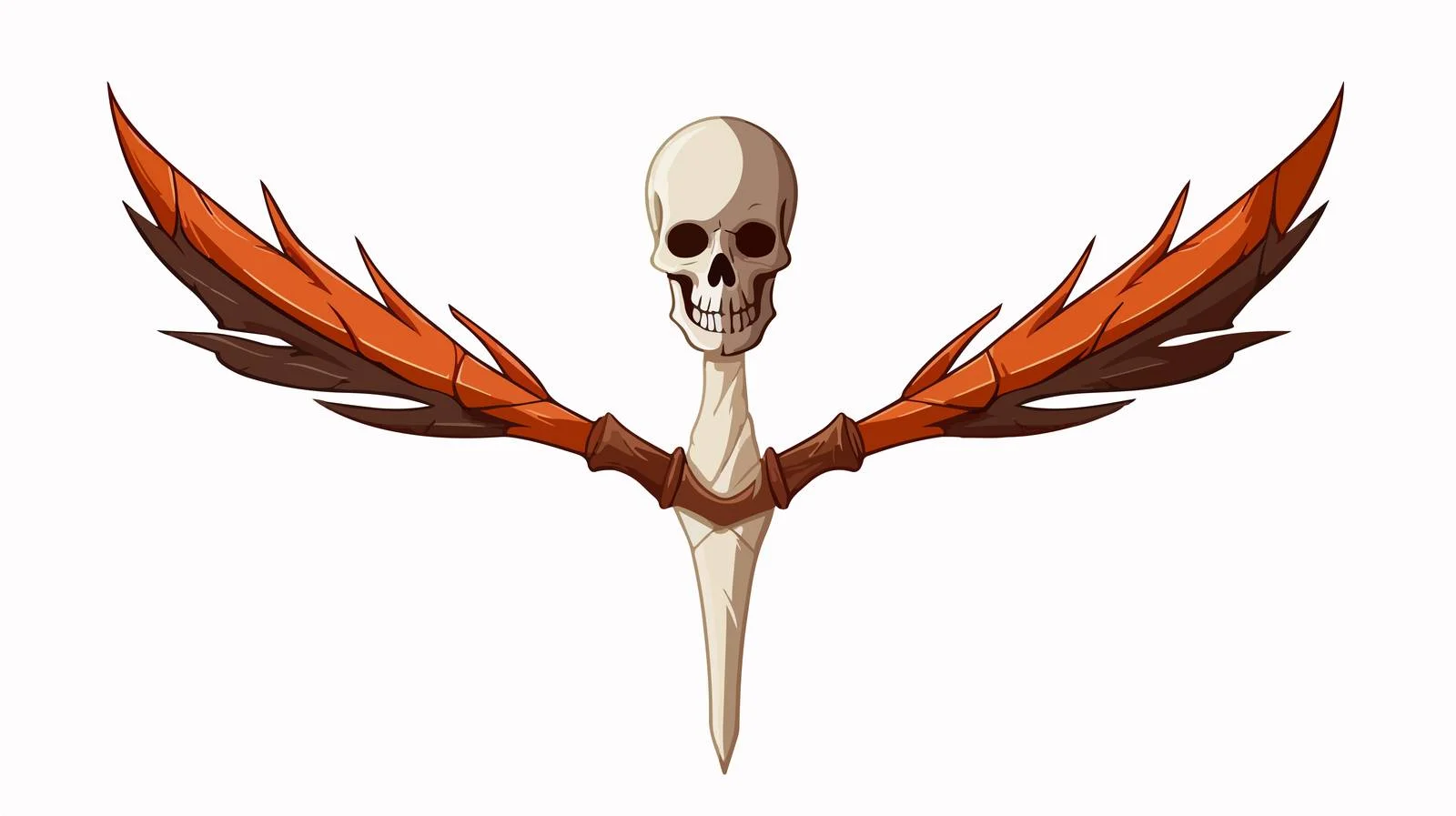 Halloween Bone Arrow Vector Cartoon Illustration — free download from Dotvec