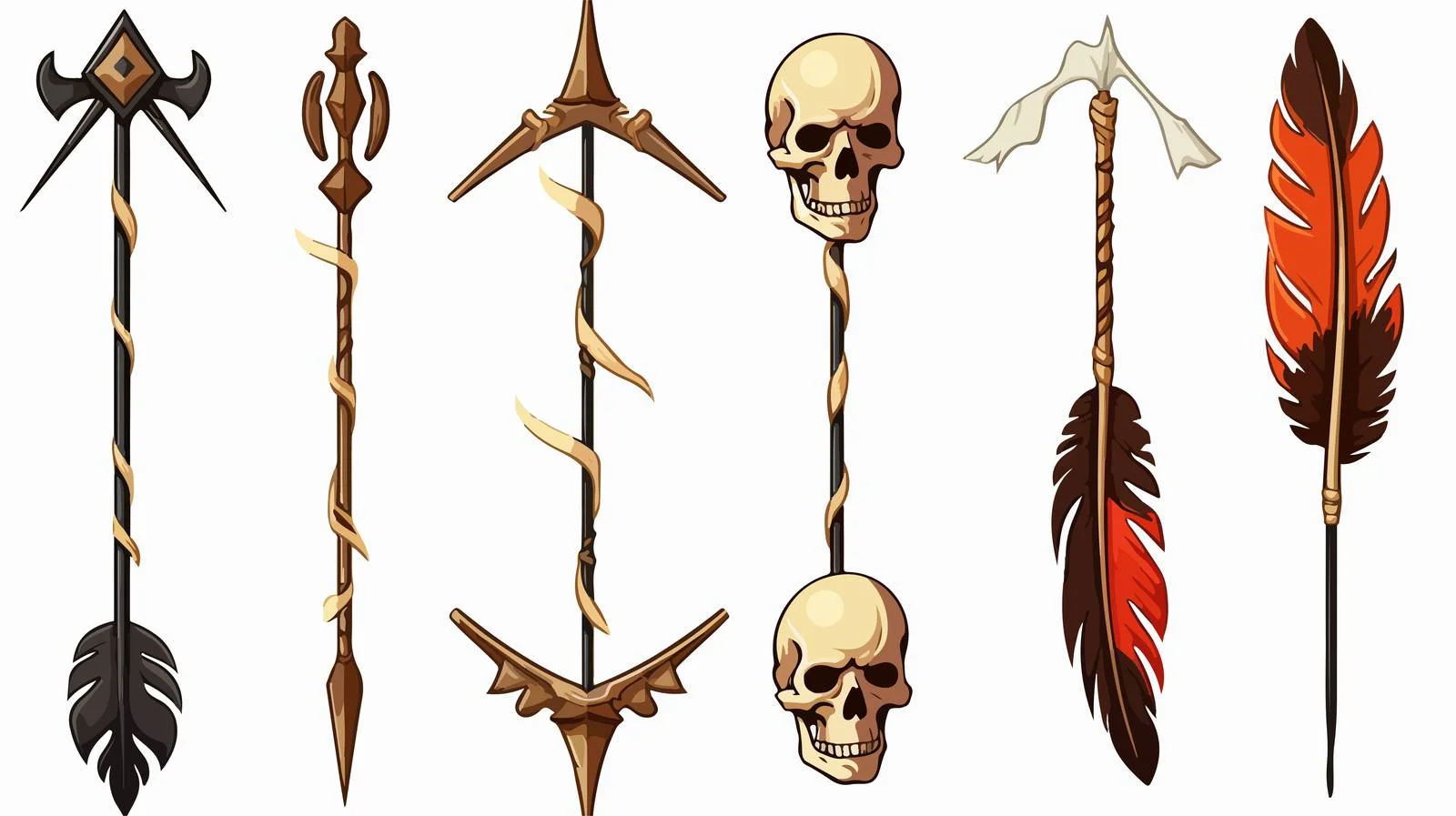 Halloween Bone Arrow Cartoon Vector Illustration — free download from Dotvec
