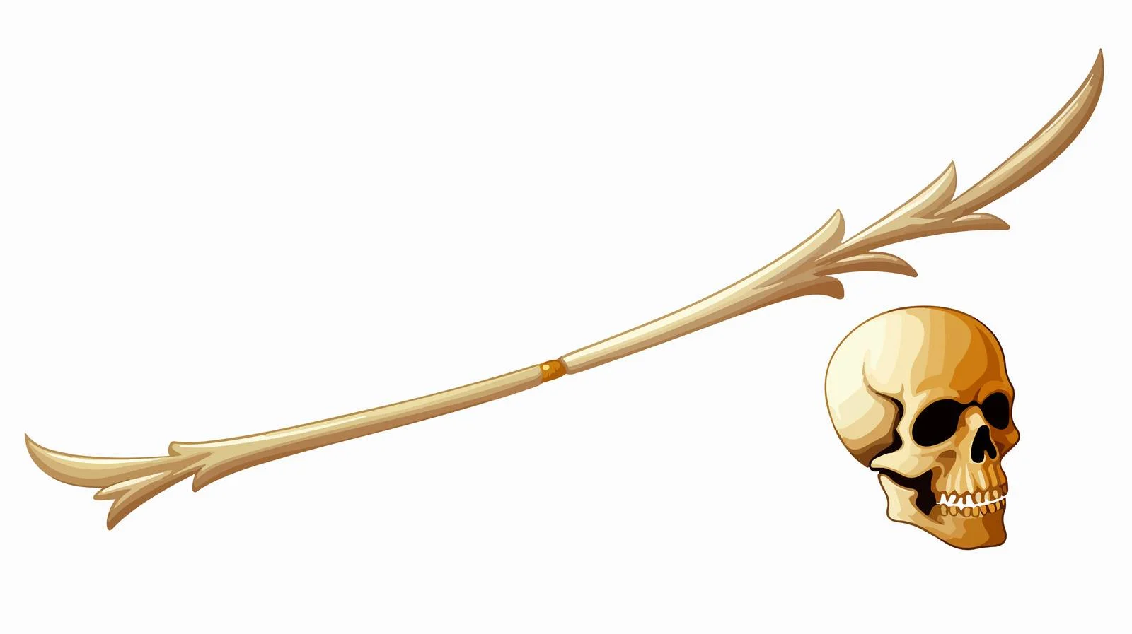 Halloween Bone Arrow Cartoon Vector — free download from Dotvec