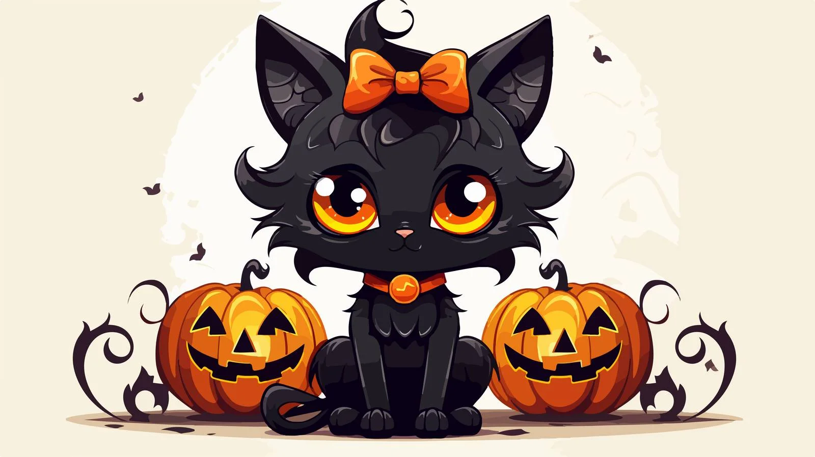 Halloween Cat Costume Cartoon Vector — free download from Dotvec