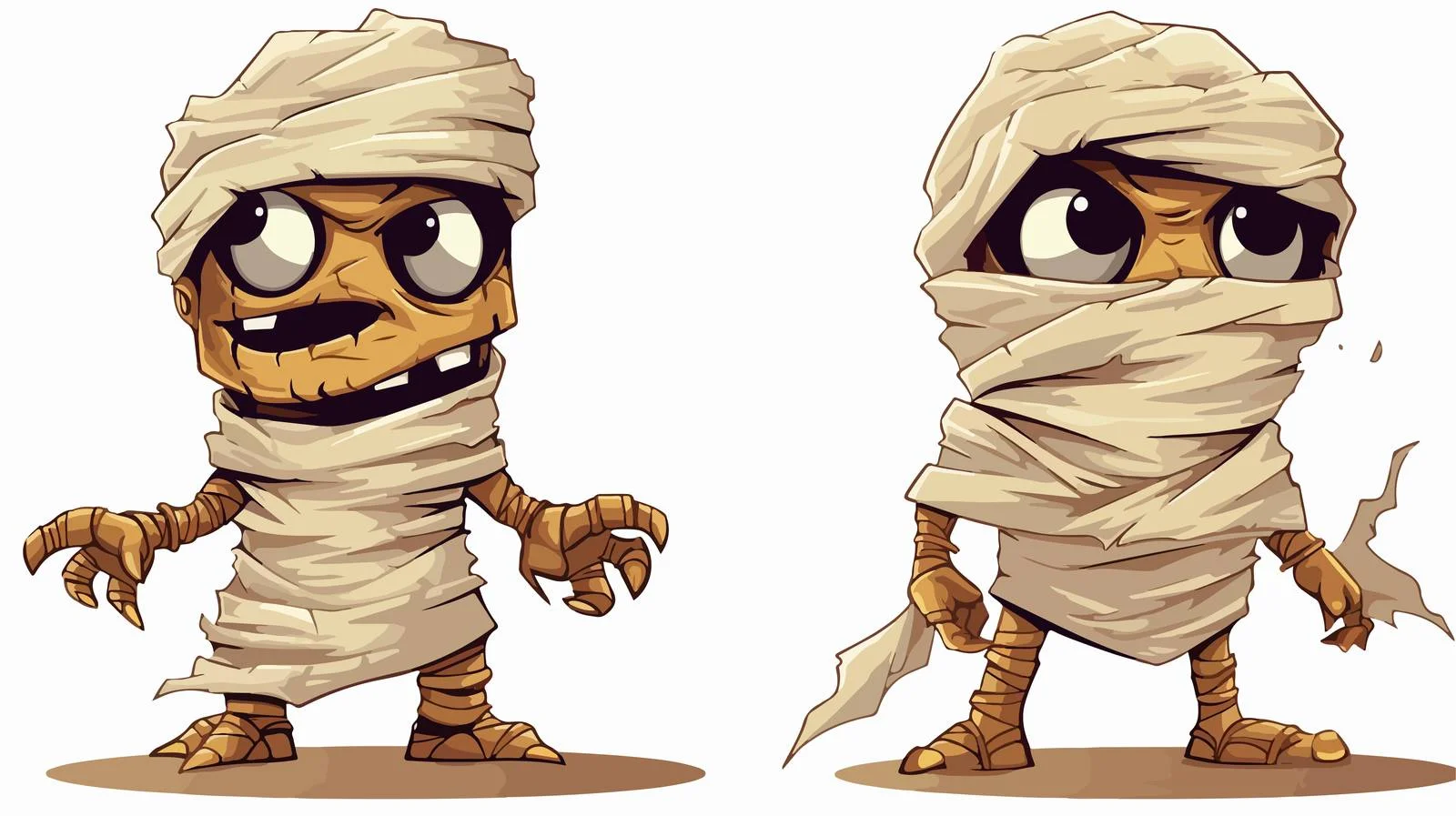 Halloween Mummy Cartoon Vector Illustration — free download from Dotvec