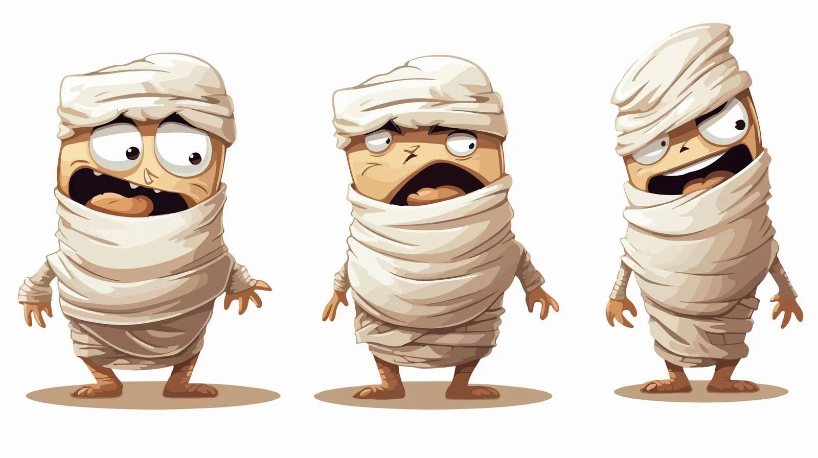 Halloween Mummy Cartoon Vector Illustration — free download from Dotvec