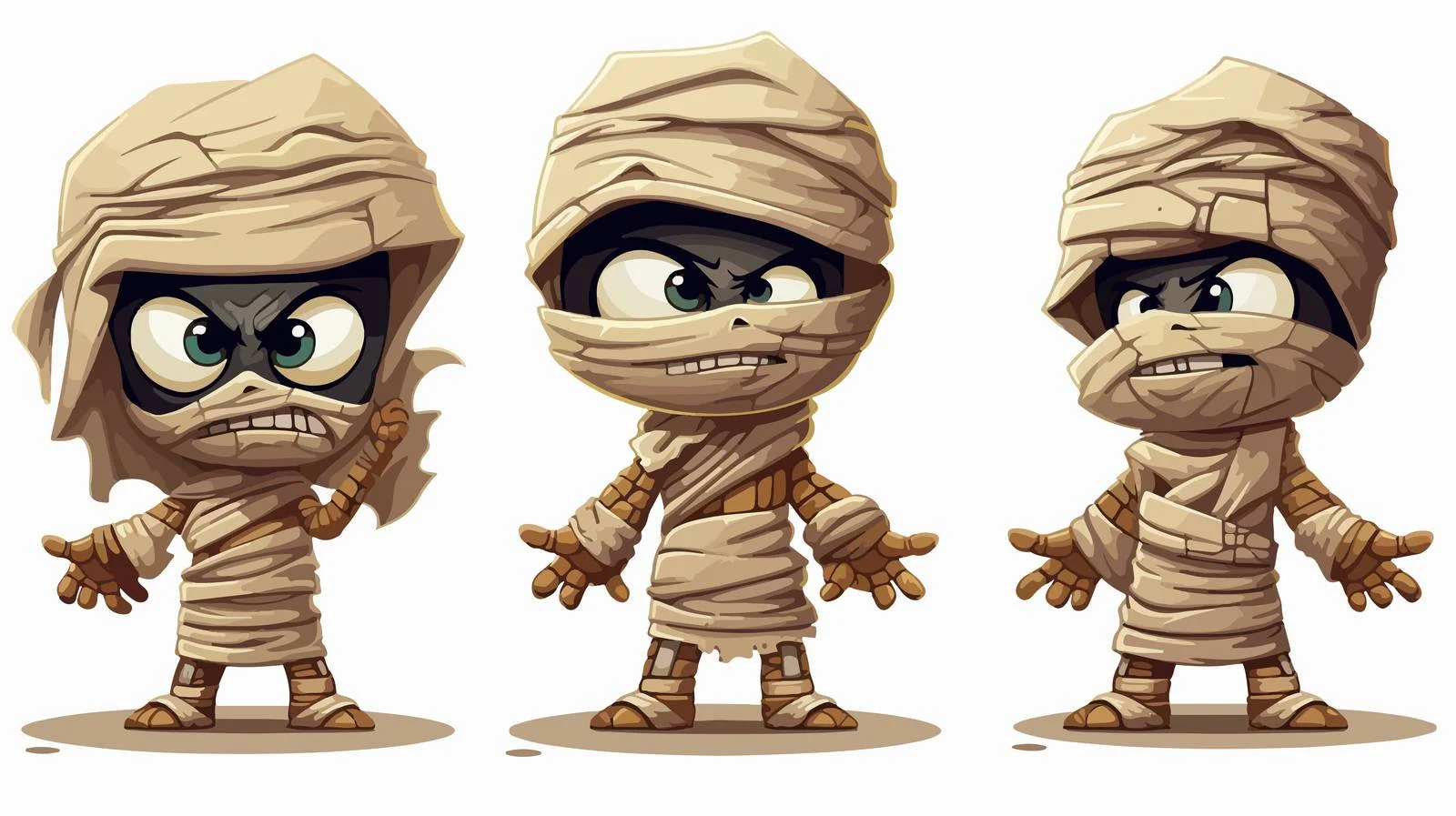 Halloween Mummy Cartoon Vector Illustration — free download from Dotvec