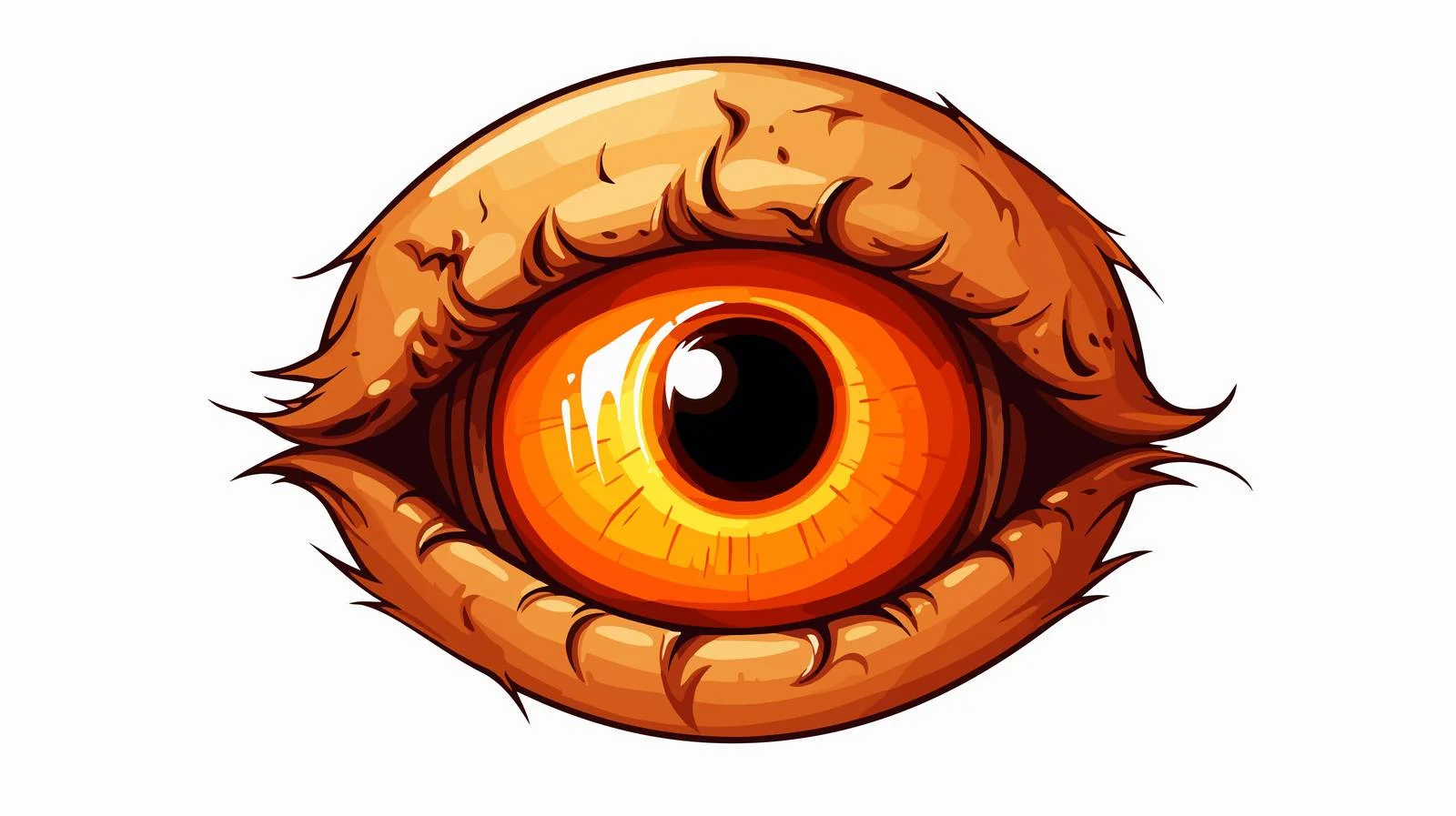 Spooky Eyeball Cartoon Vector Illustration — free download from Dotvec
