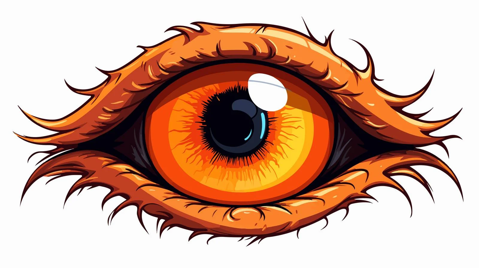 Spooky Eyeball Cartoon Vector Illustration — free download from Dotvec