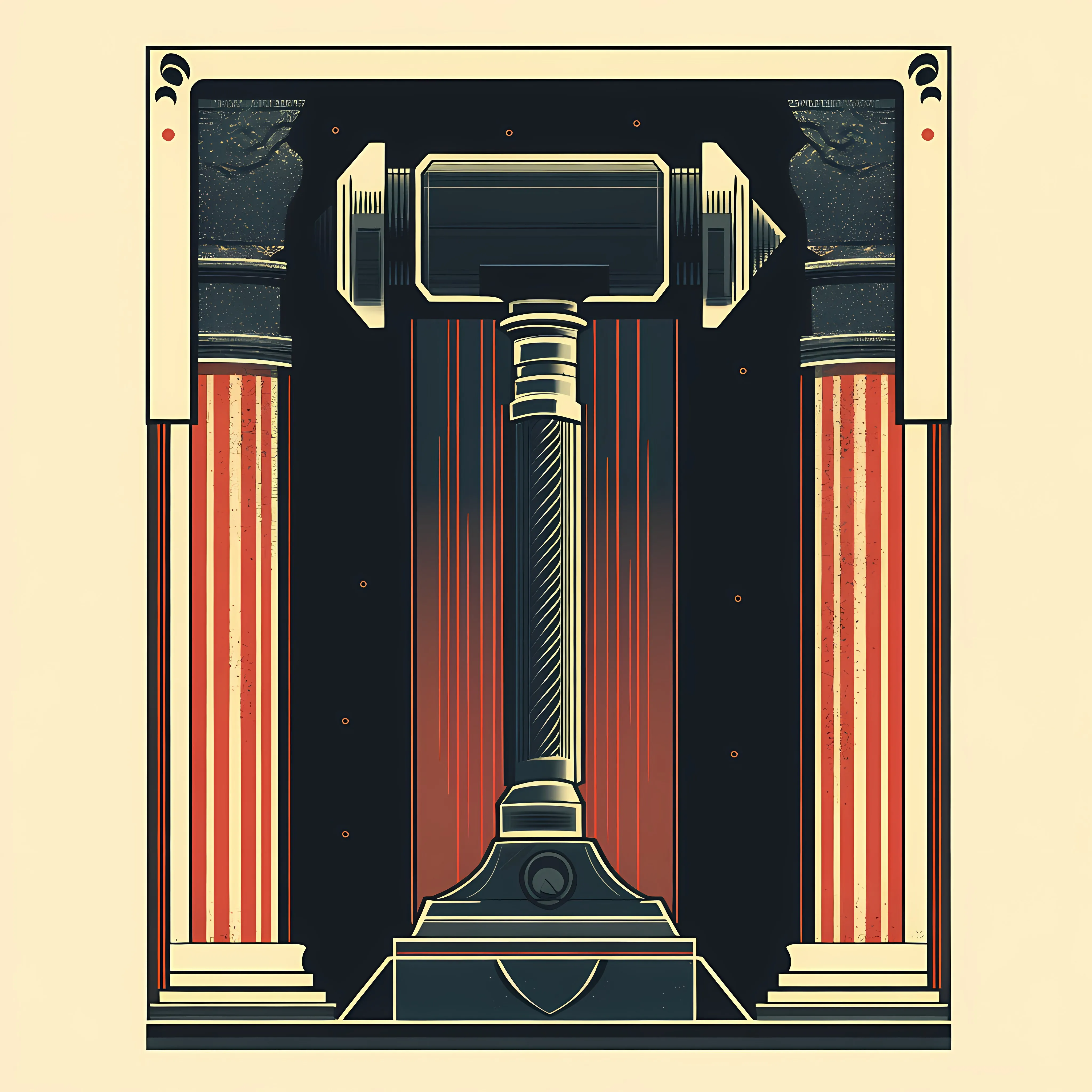 Flat Vector Illustration of Justice Hammer Trial — free download from Dotvec
