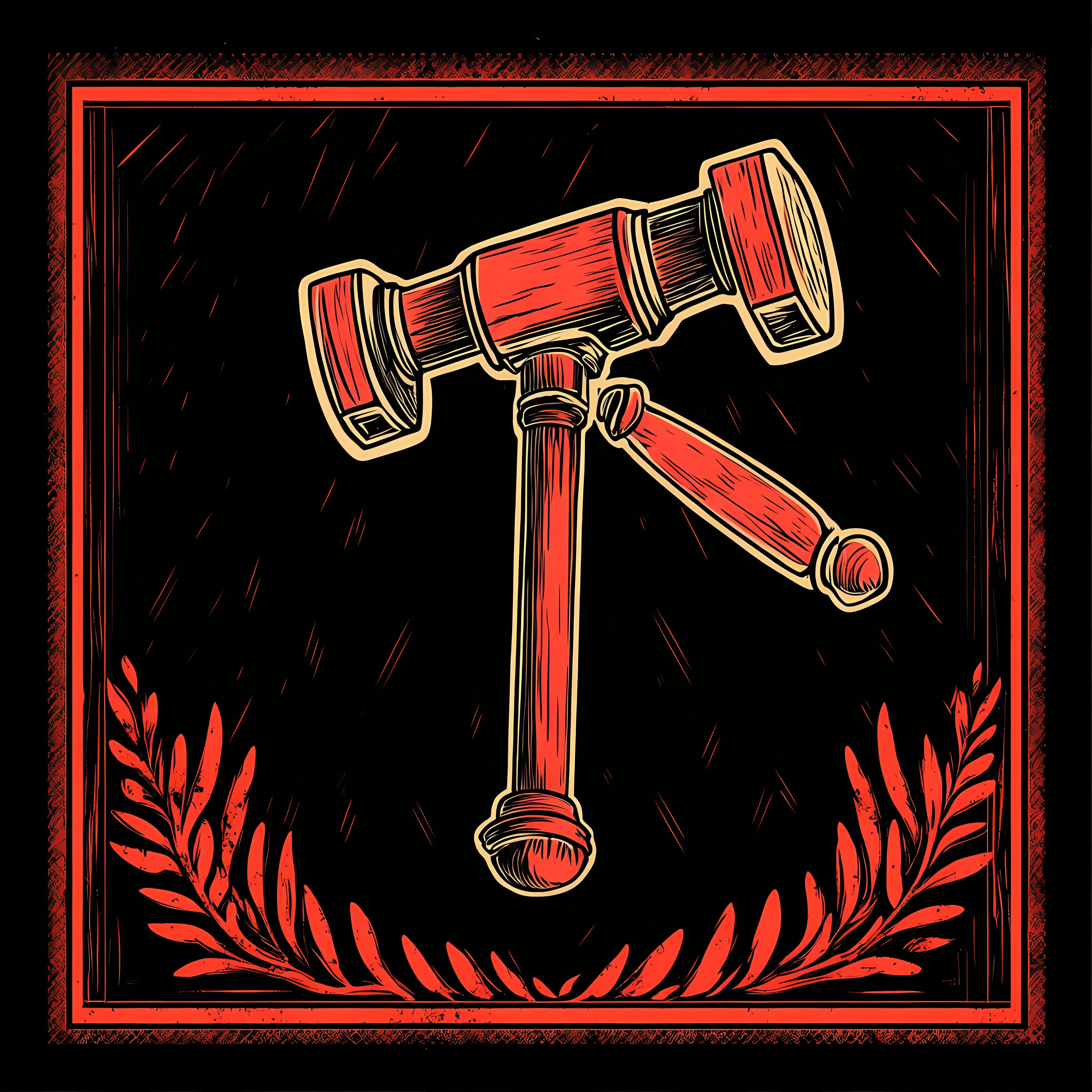Hammer of Justice Trial Vector Illustration — free download from Dotvec