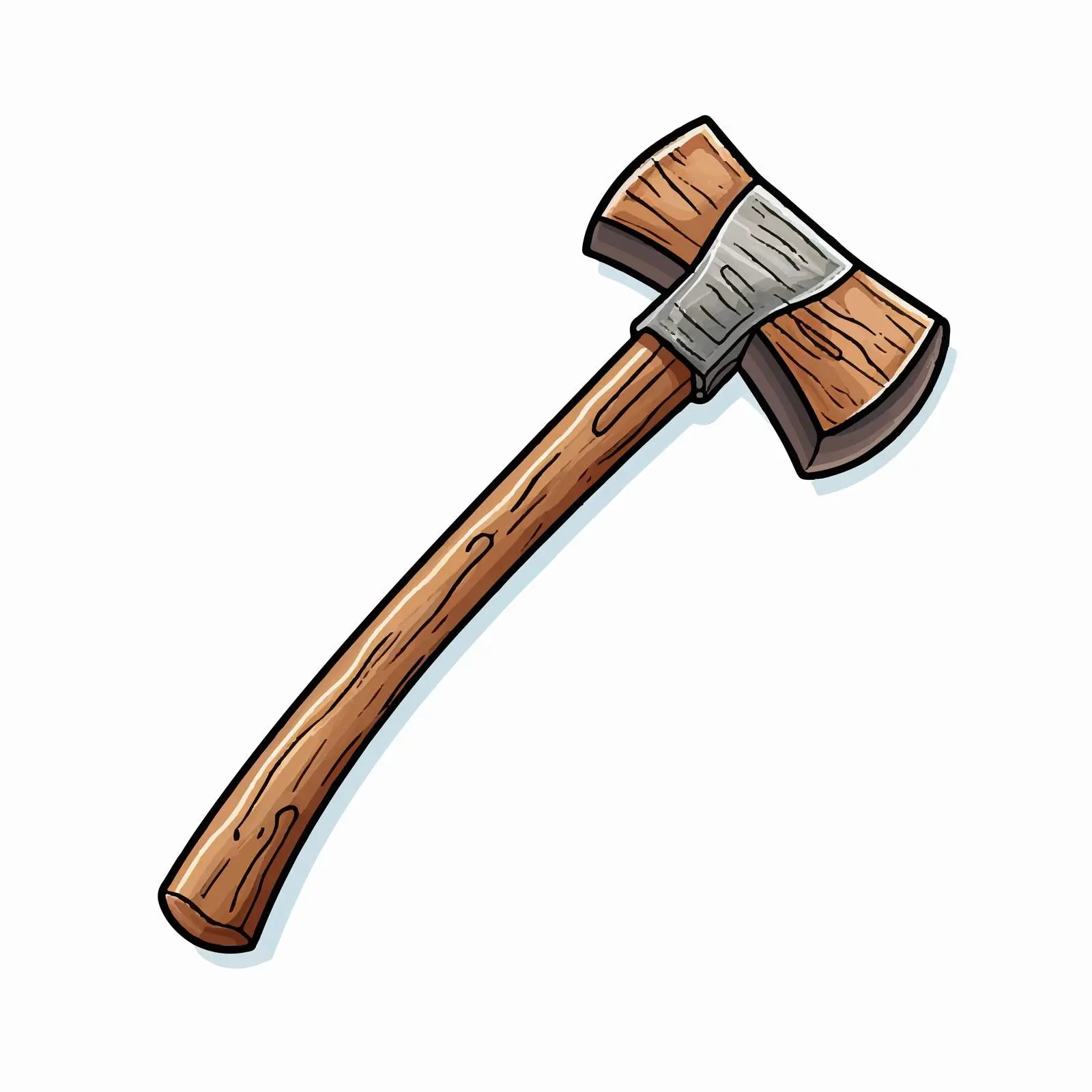 Hammer Line Vector Illustration on White Background — free download from Dotvec