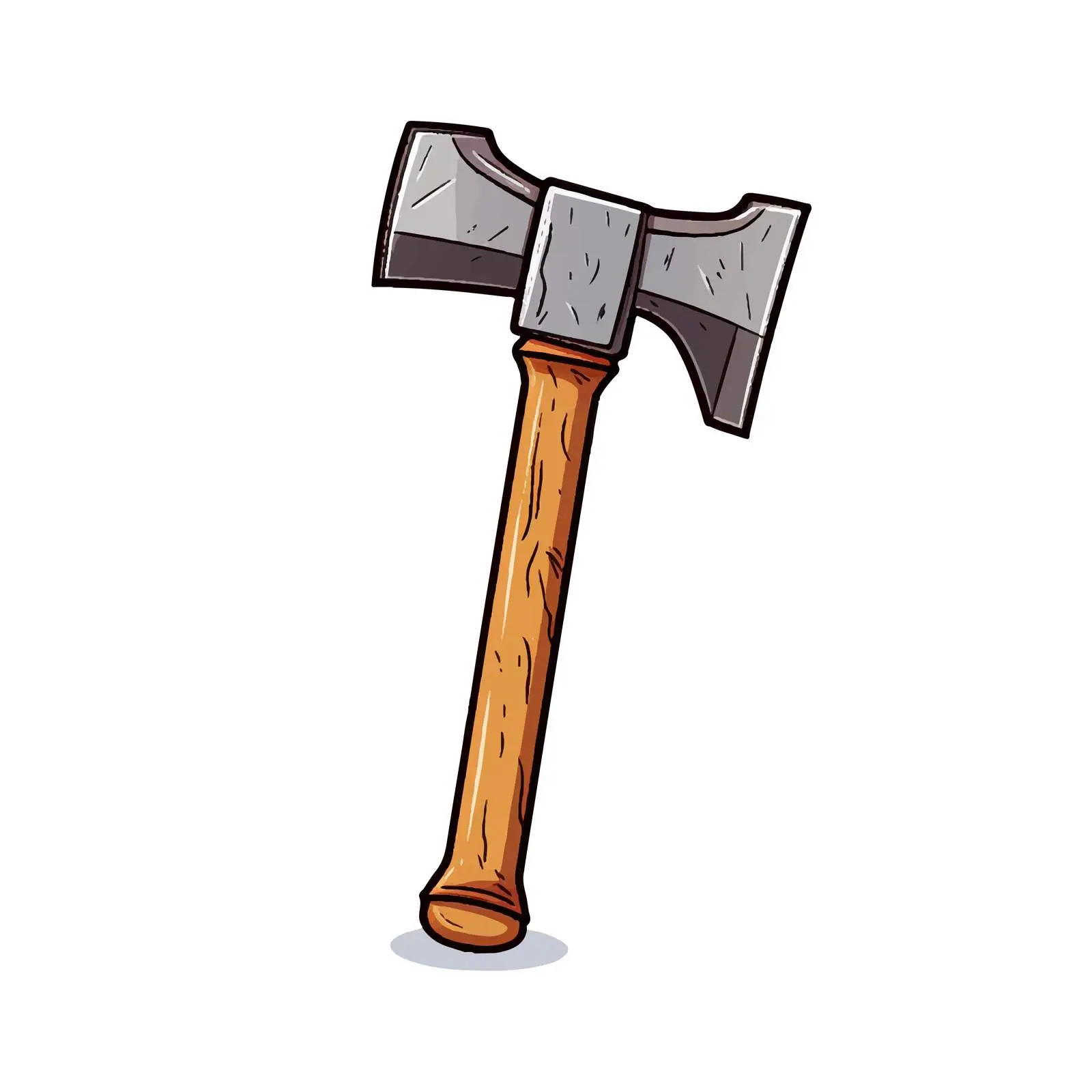 Hammer Line Vector Illustration on White Background — free download from Dotvec