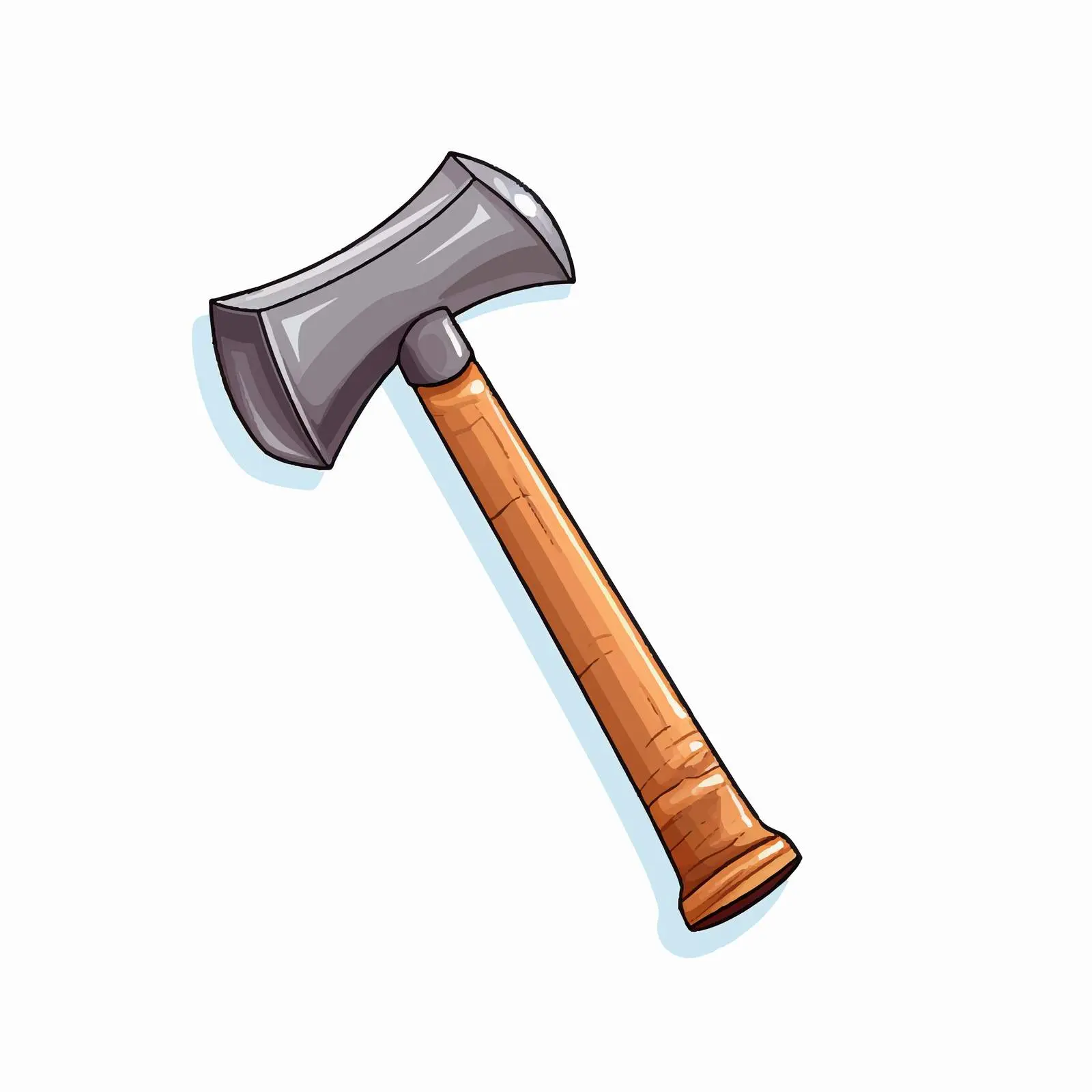Hammer Line Vector Illustration on White Background — free download from Dotvec