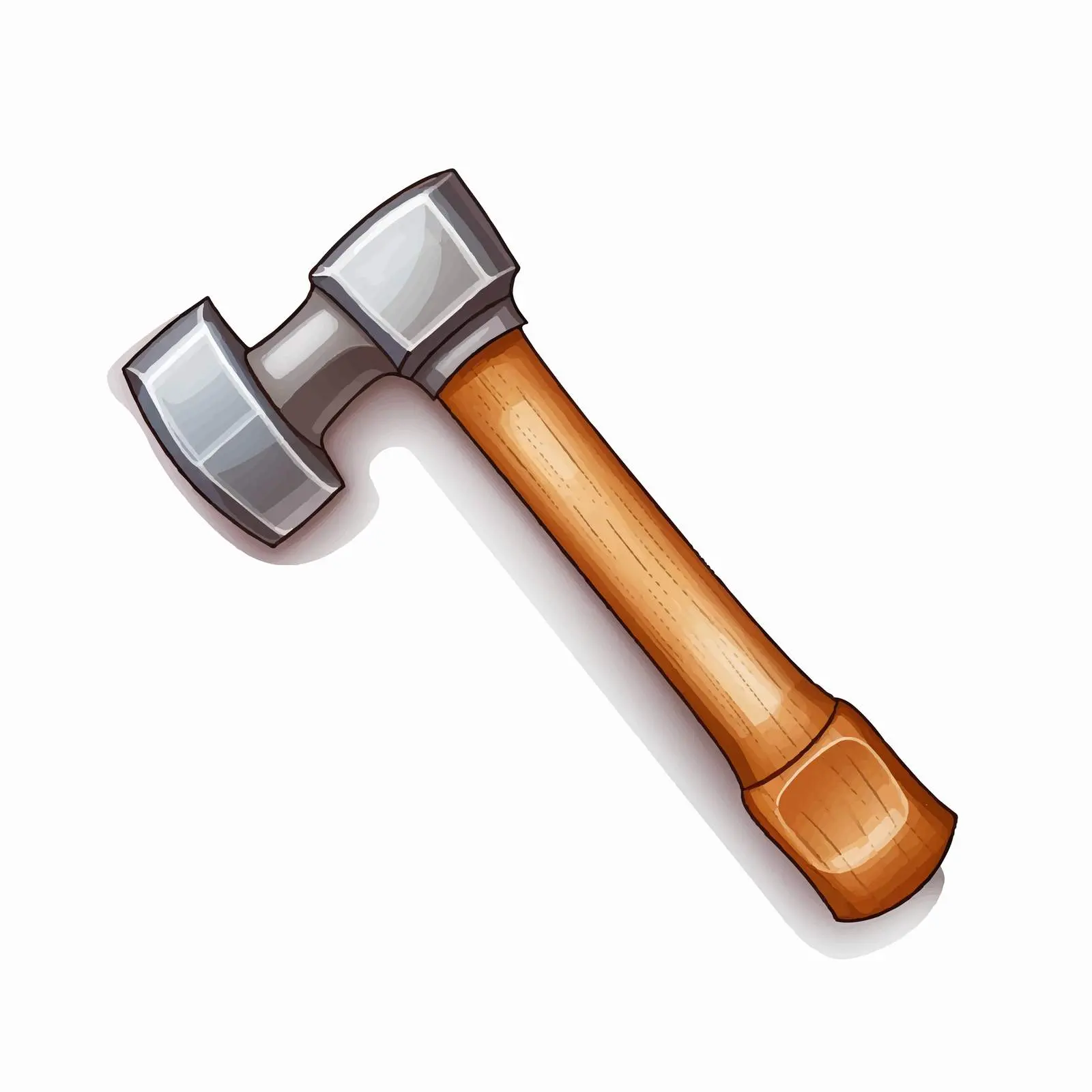 Hammer Vector Illustration on White Background – free metalwork image from Dotvec