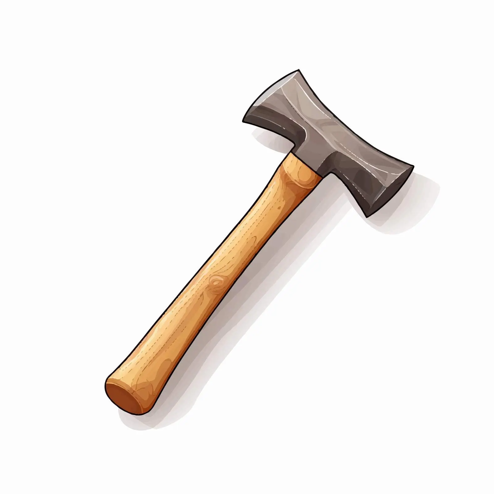 Top View Vector Hammer Illustration on White Background – free hammer image from Dotvec