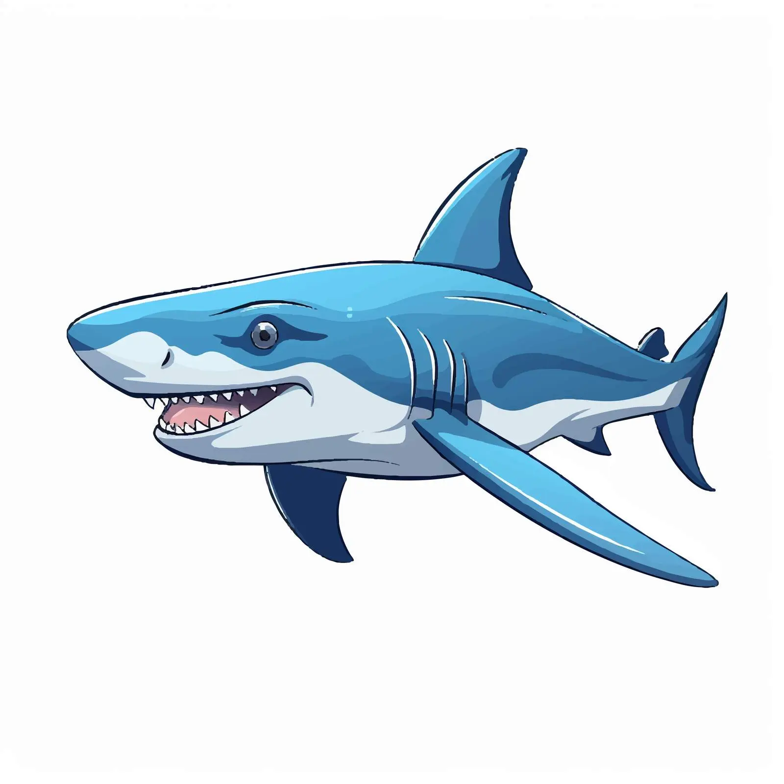 Hammerhead Shark Vector Line Art Illustration – free hammer image from Dotvec