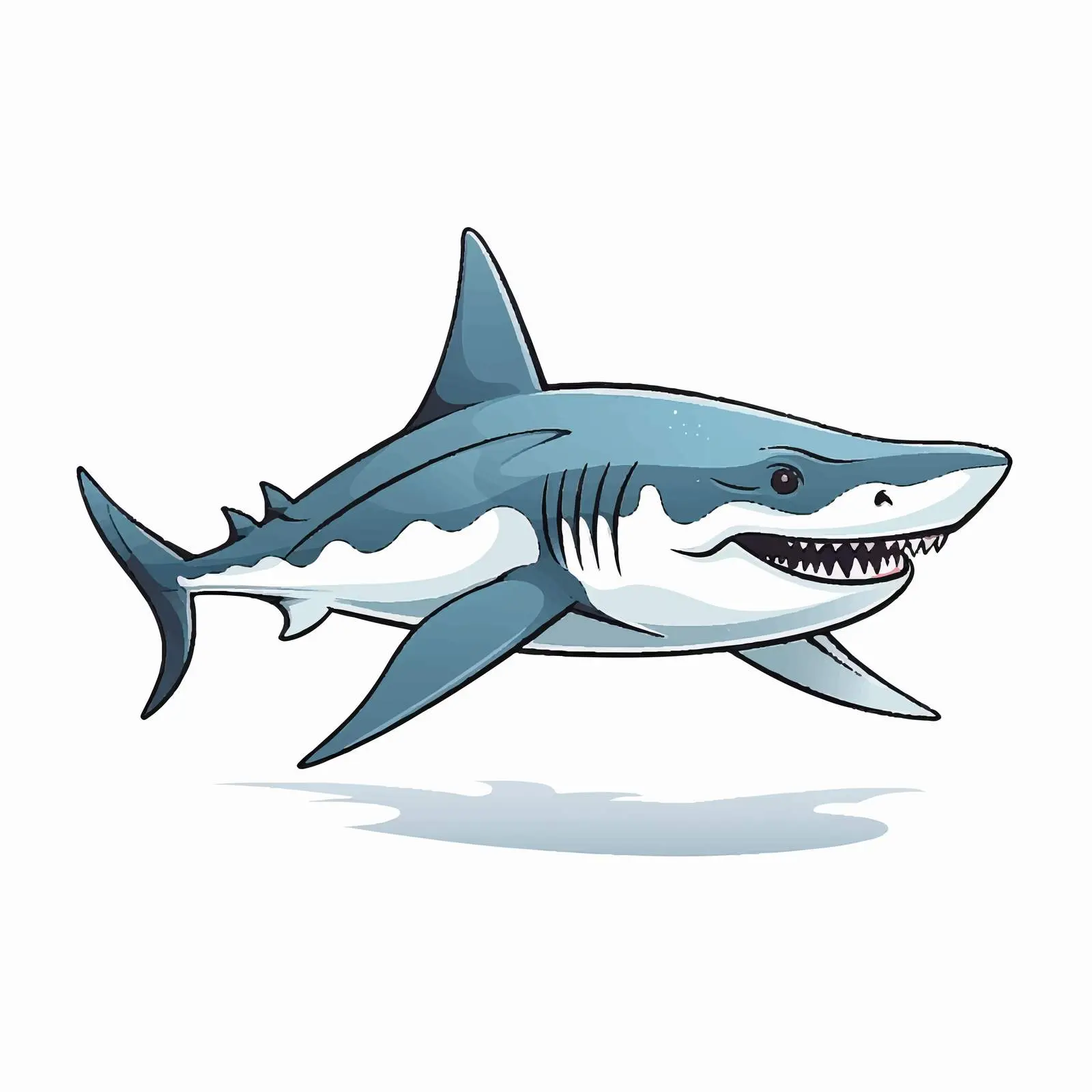 Hammerhead Shark Vector Line Illustration – free hammer image from Dotvec