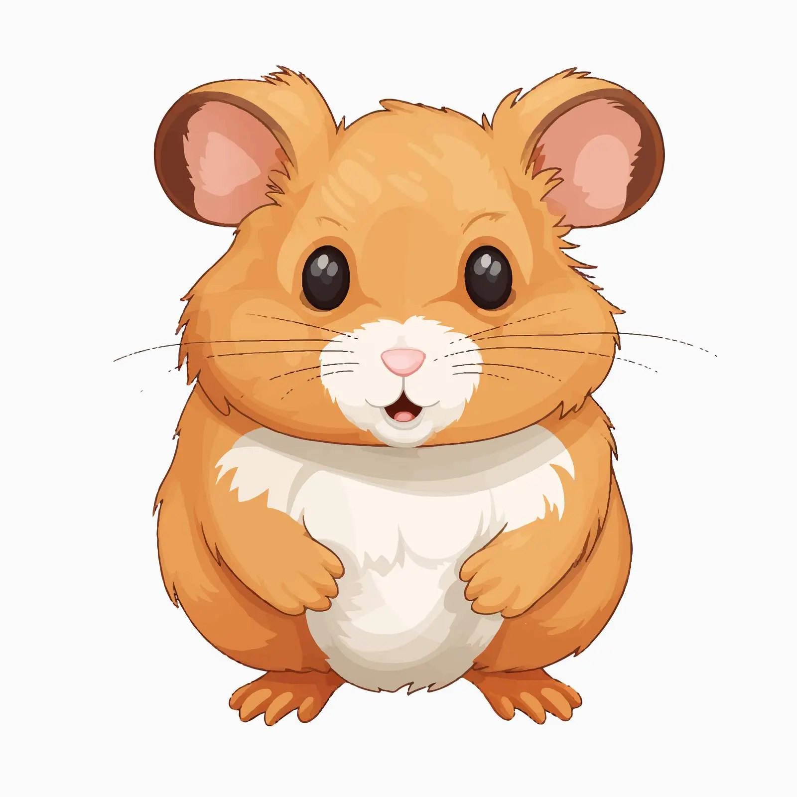 Hamster Vector Illustration on White Background — free download from Dotvec